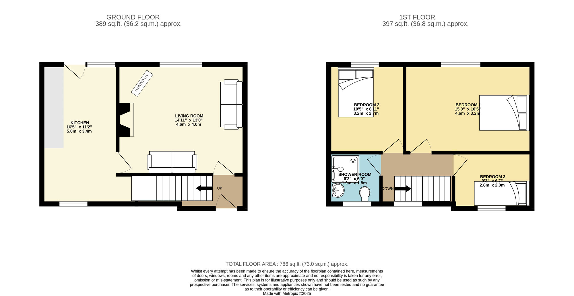 Floorplan of 3 bedroom End Terrace House for sale, Coldwell Road, Leeds, West Yorkshire, LS15