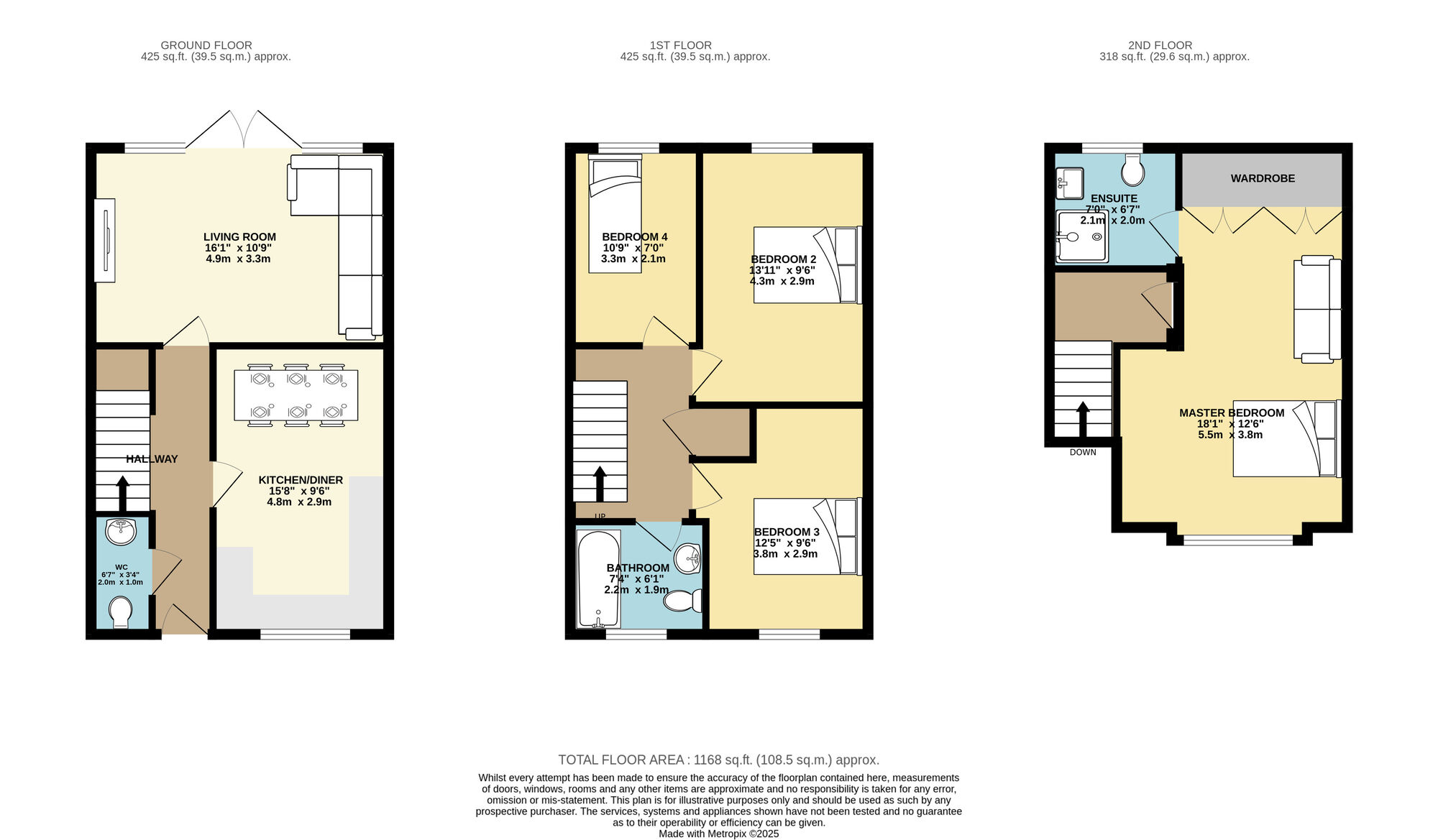 Floorplan of 4 bedroom Semi Detached House for sale, Leven Street, Leeds, West Yorkshire, LS14