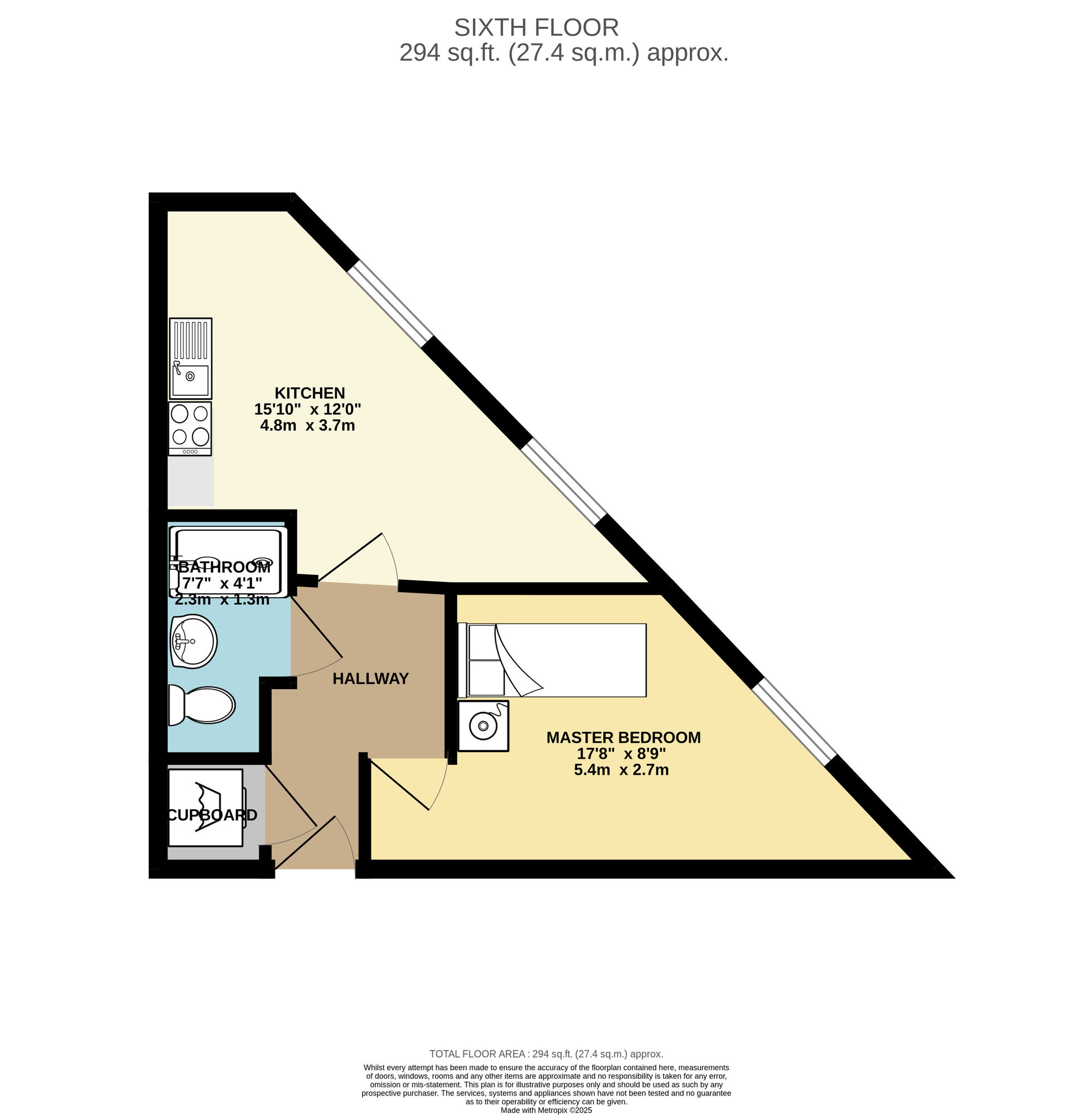 Floorplan of 1 bedroom  Flat to rent, Cross Green Lane, Leeds, West Yorkshire, LS9