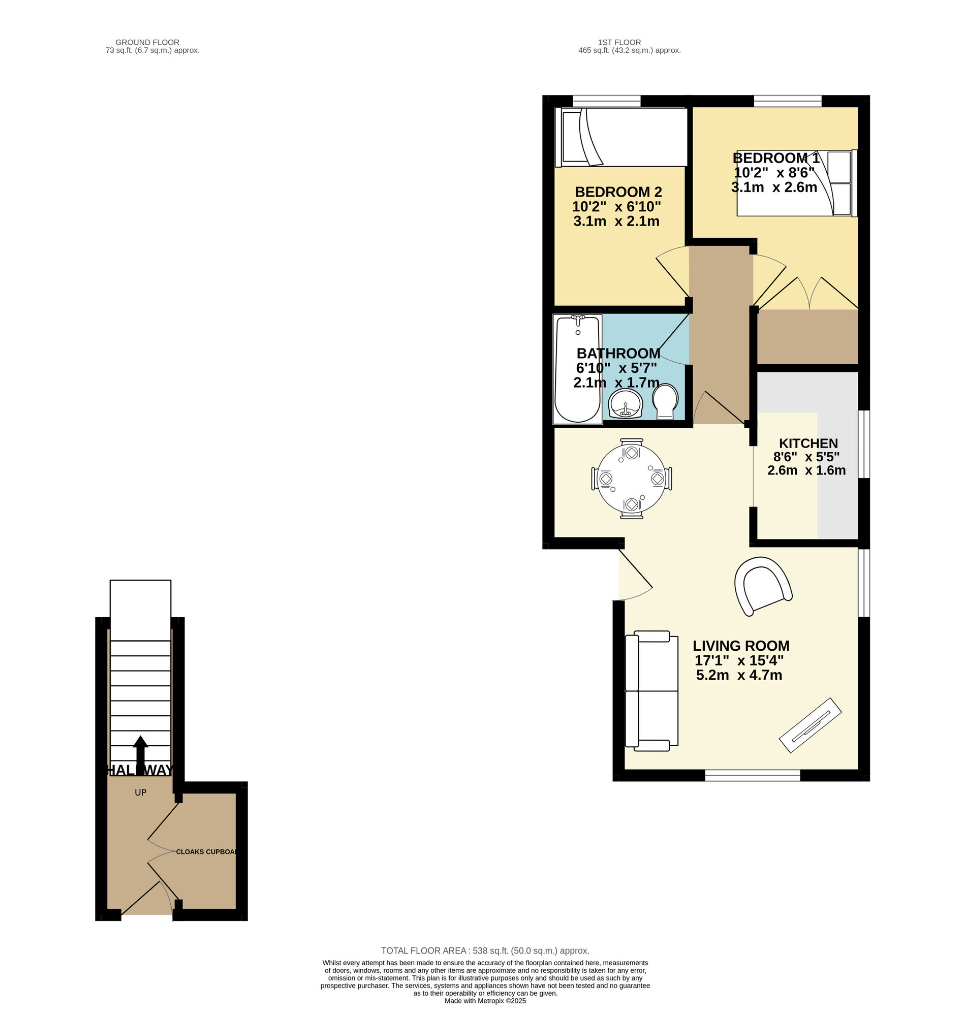 Floorplan of 2 bedroom  Flat for sale, Field End Road, Leeds, West Yorkshire, LS15