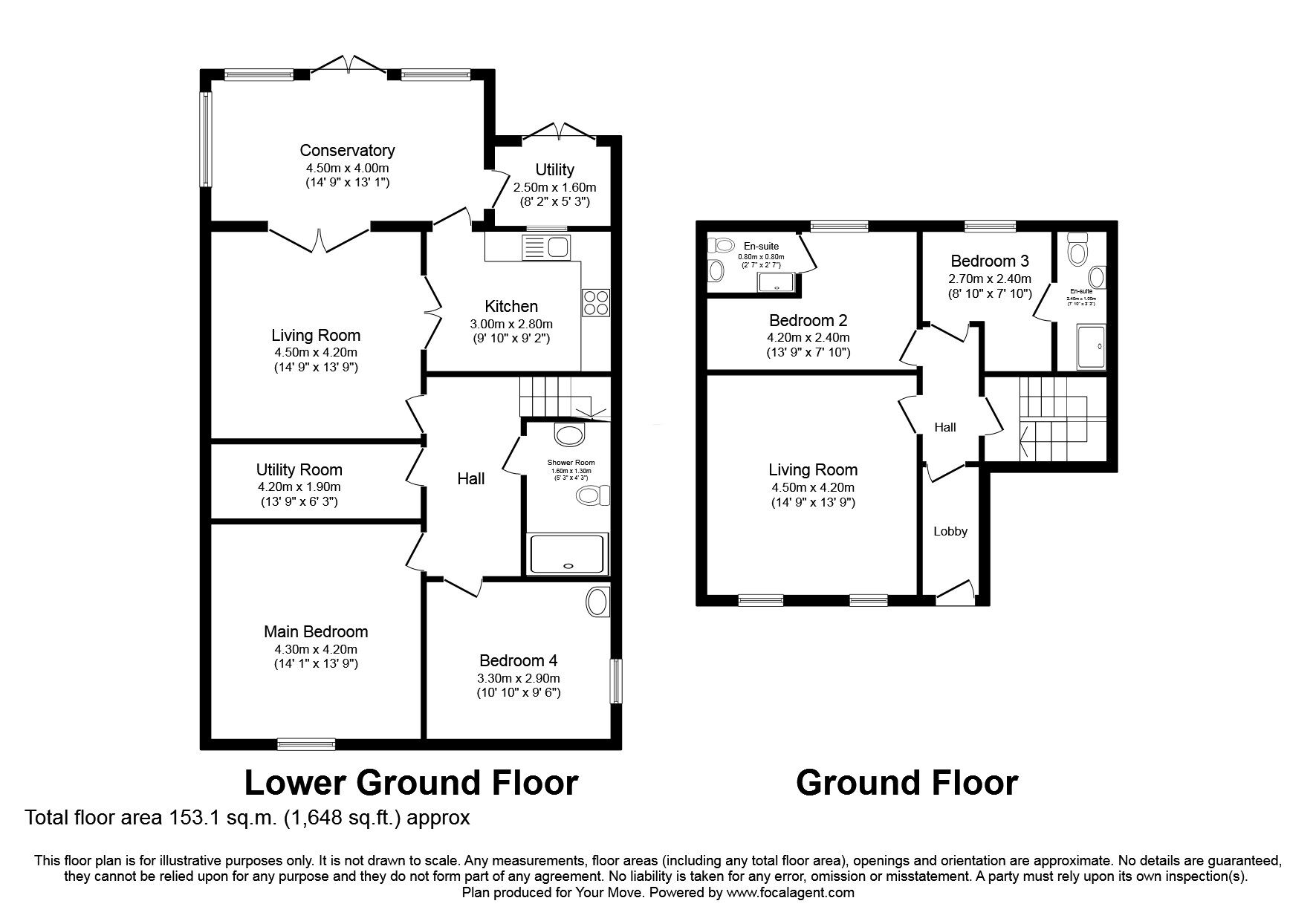 Floorplan of 4 bedroom  Flat for sale, Minto Street, Edinburgh, Midlothian, EH9