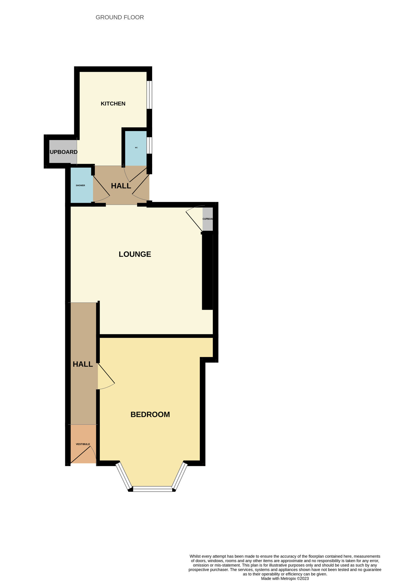 Floorplan of 1 bedroom  Flat to rent, Anderson Street, Leven, Fife, KY8