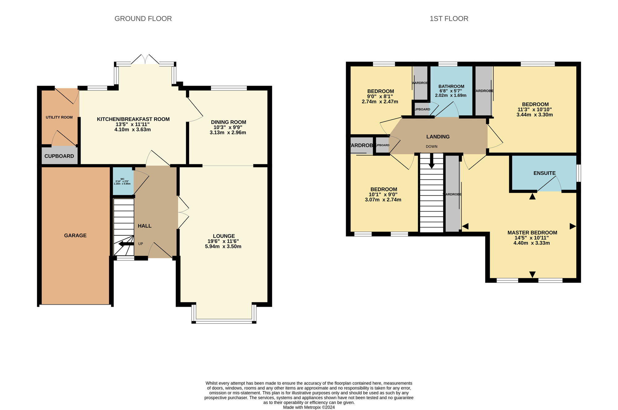 Floorplan of 4 bedroom Detached House for sale, Vettriano Vale, Leven, Fife, KY8