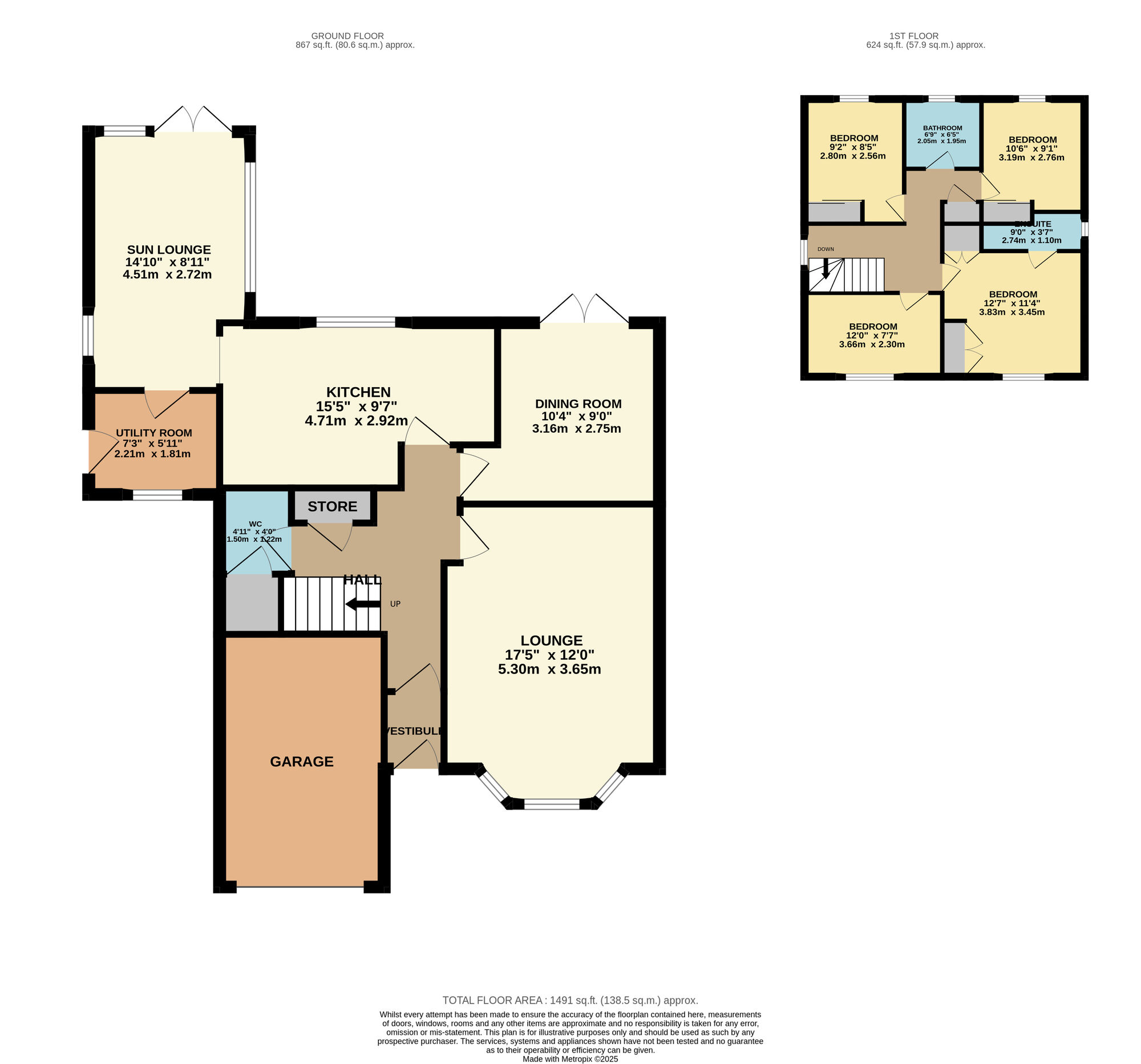 Floorplan of 4 bedroom Detached House for sale, Penrice Park, Lundin Links, Leven, KY8