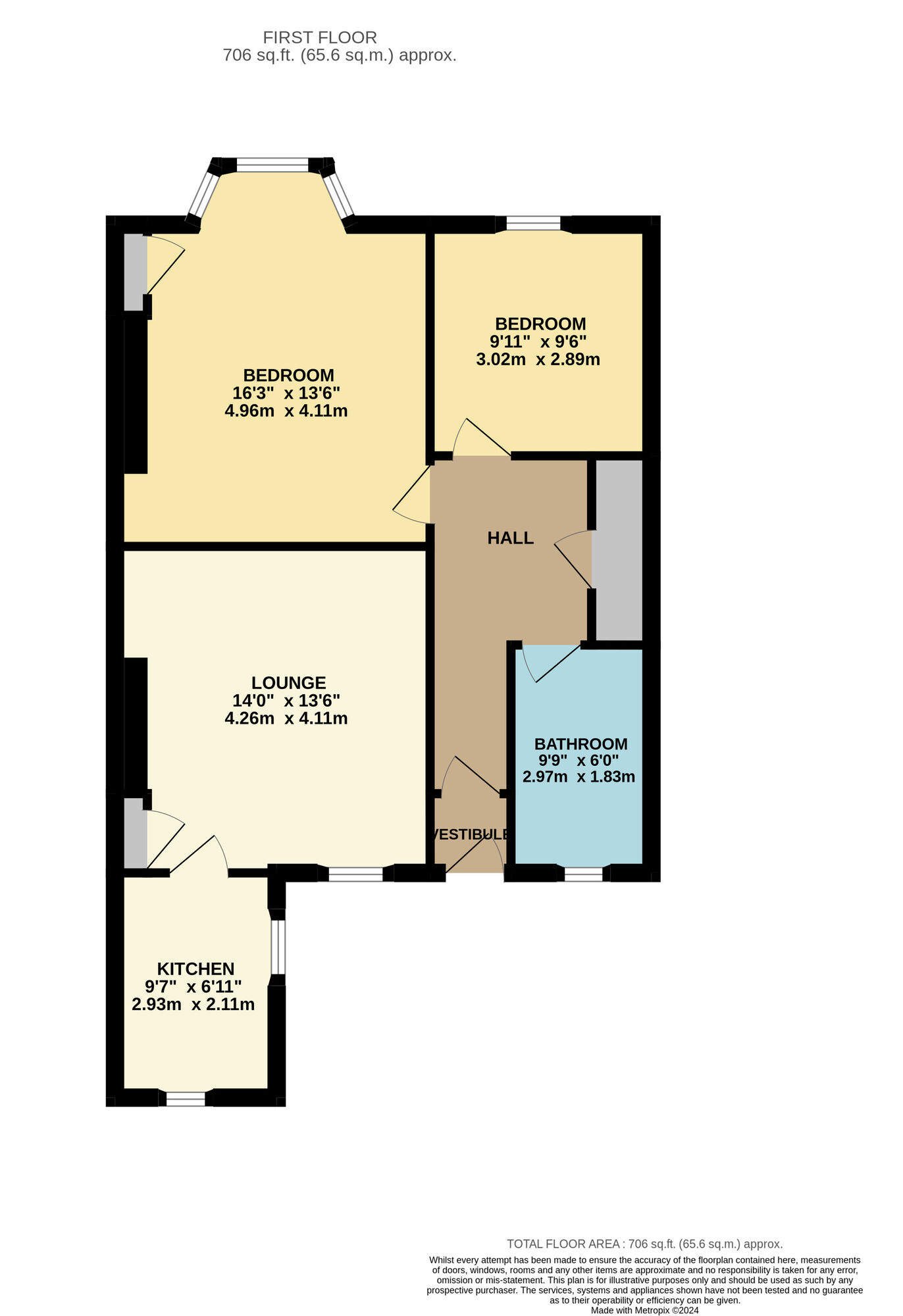 Floorplan of 2 bedroom  Flat for sale, Emsdorf Street, Lundin Links, Leven, KY8