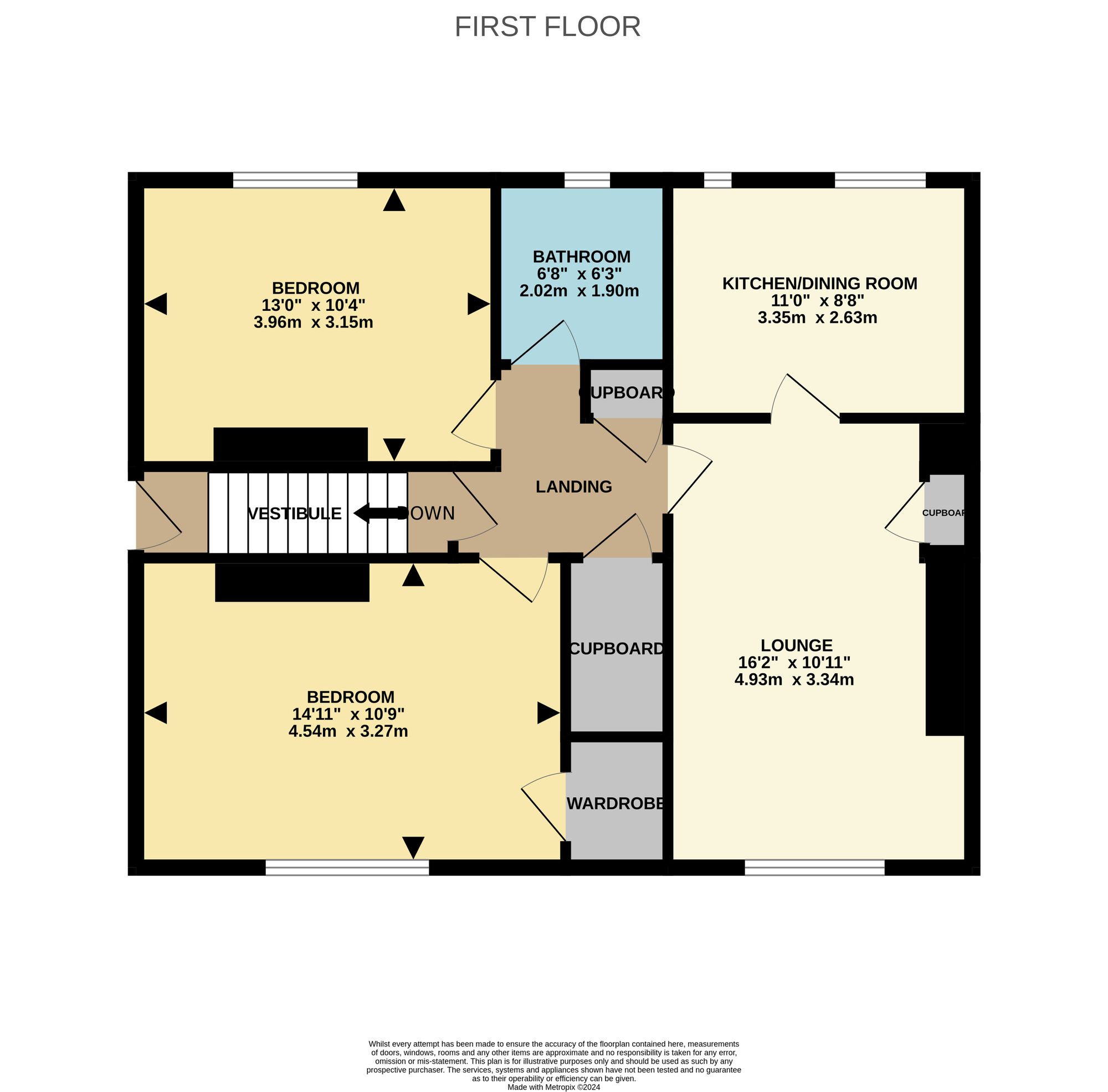 Floorplan of 2 bedroom  Flat to rent, Gilmour Avenue, Leven, Fife, KY8