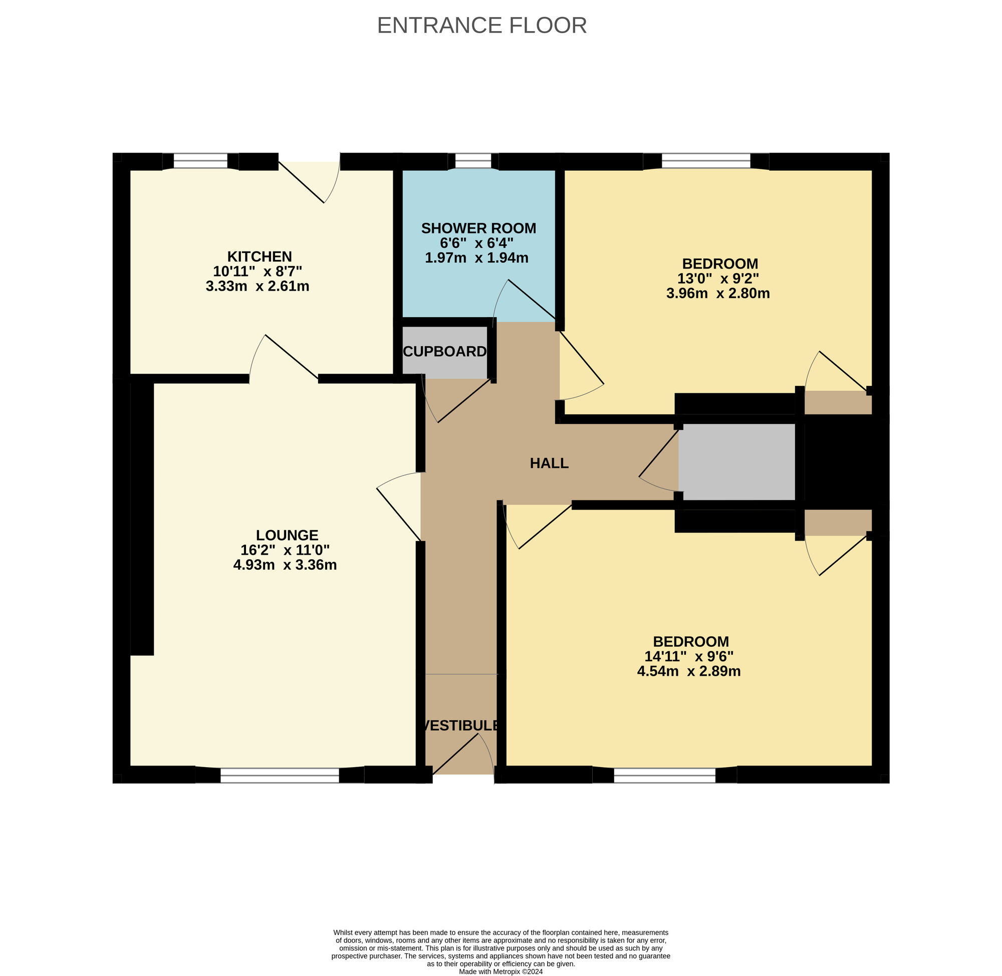 Floorplan of 2 bedroom  Flat for sale, Somerville Road, Leven, Fife, KY8