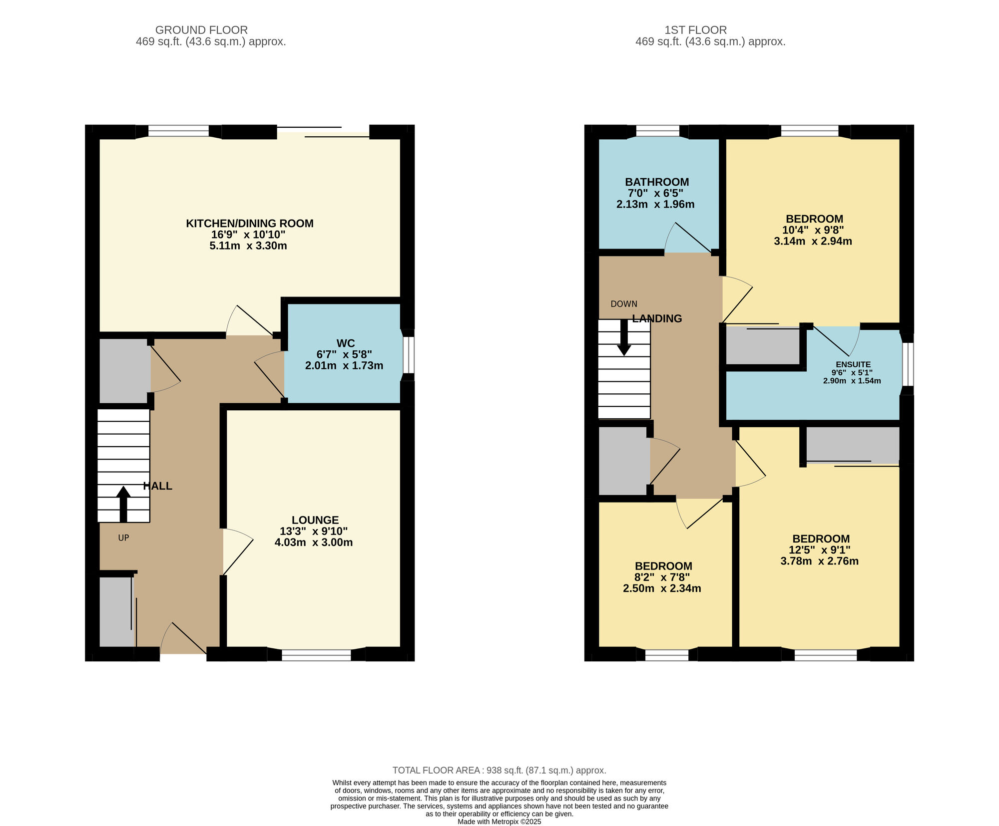 Floorplan of 3 bedroom Semi Detached House for sale, Venus Place, Cellardyke, Fife, KY10