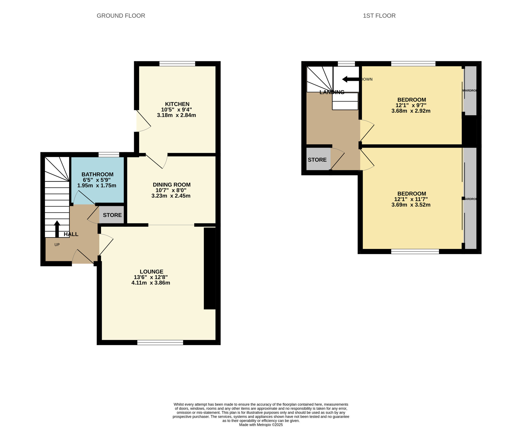 Floorplan of 2 bedroom Semi Detached House for sale, Kirke Park, Methil, Fife, KY8