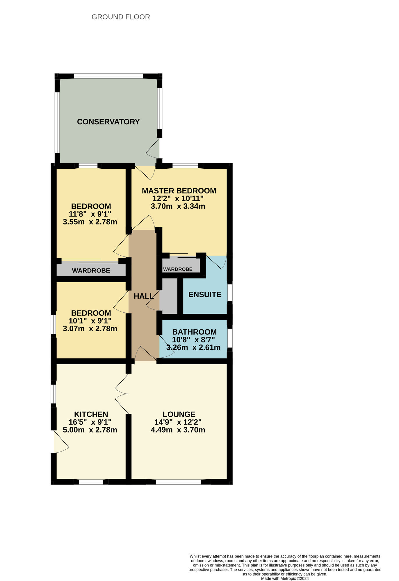 Floorplan of 3 bedroom Detached Bungalow for sale, Gardner Crescent, Leven, Fife, KY8