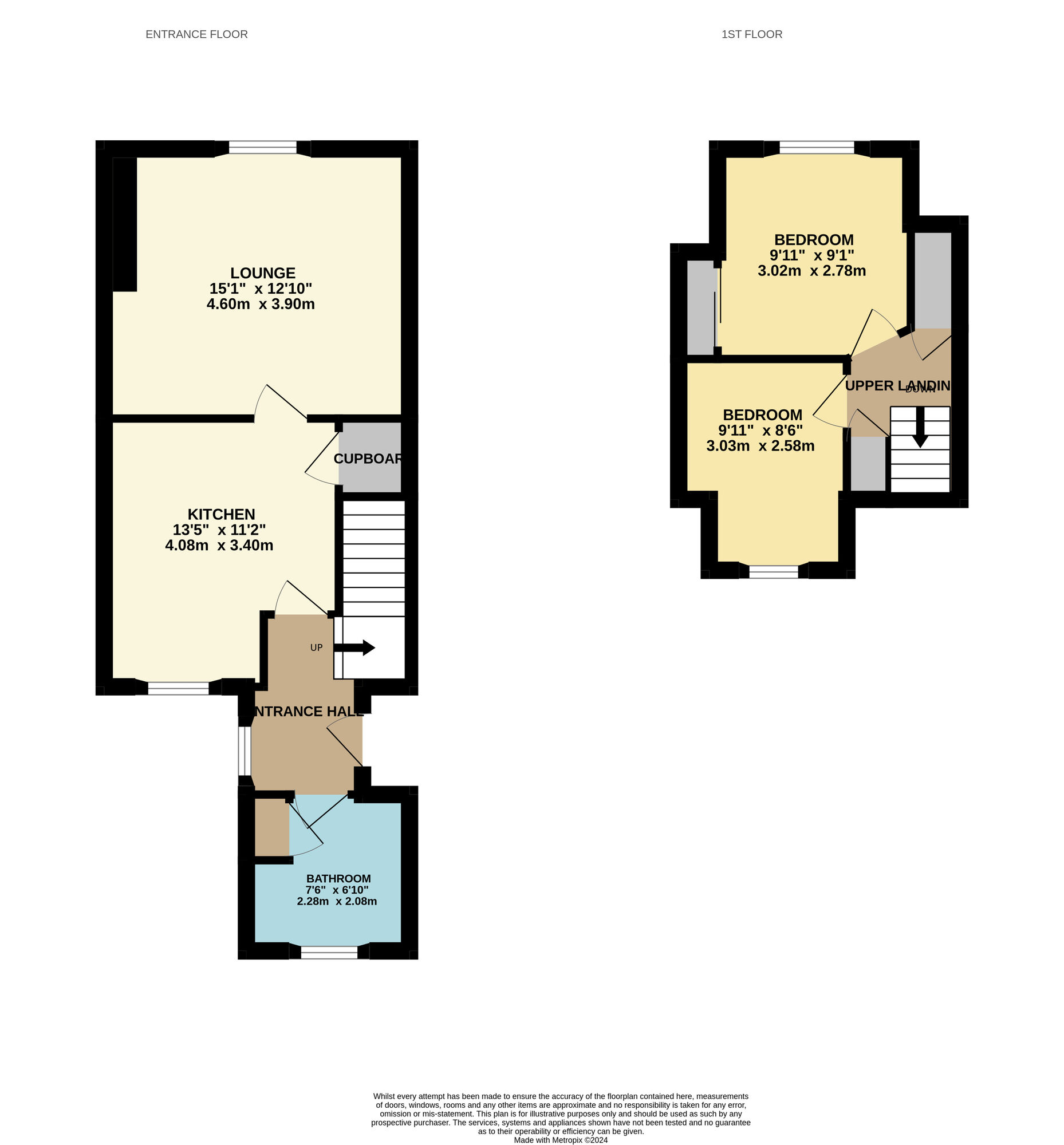 Floorplan of 2 bedroom  Flat for sale, Erskine Street, Buckhaven, Fife, KY8