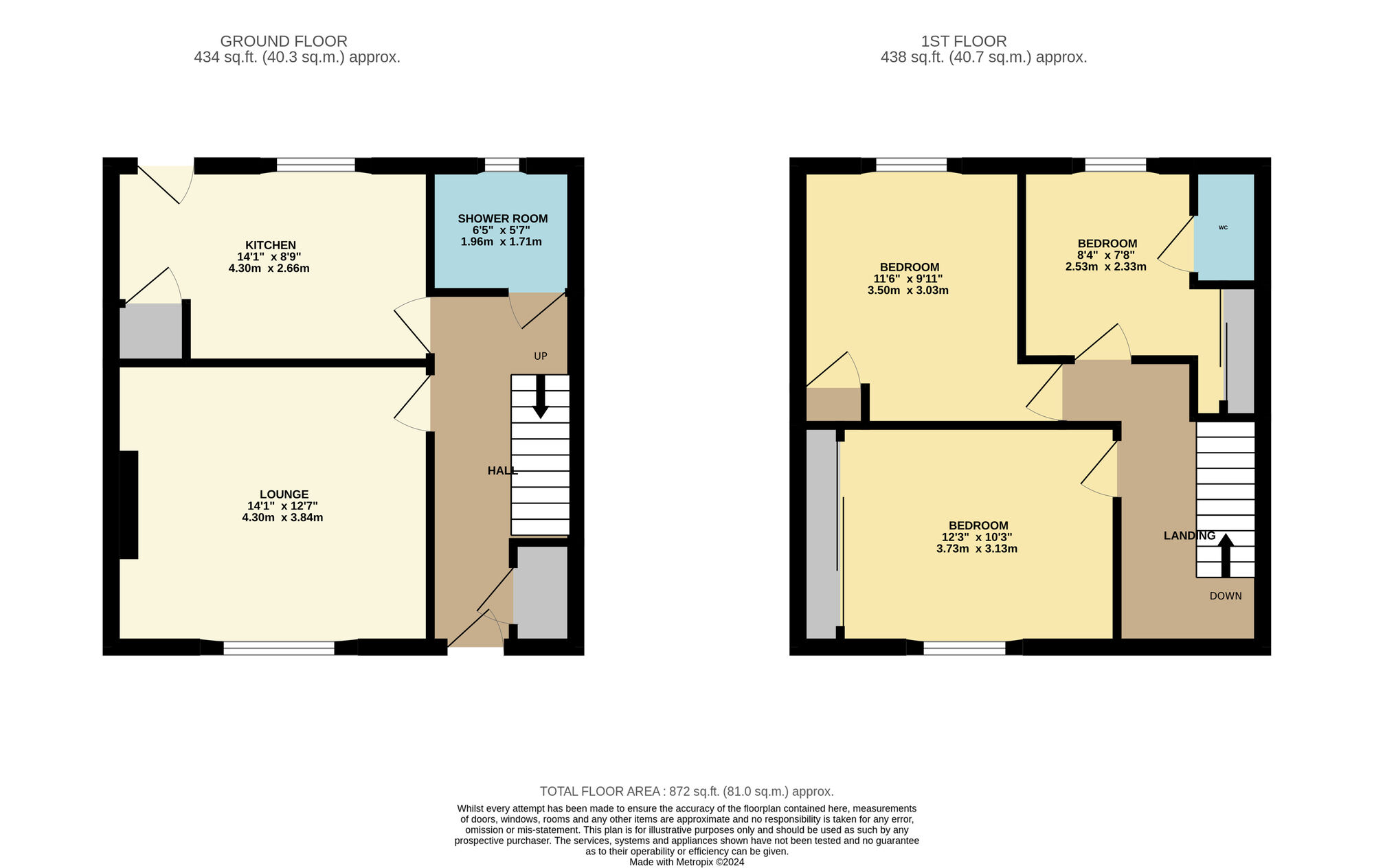 Floorplan of 3 bedroom End Terrace House for sale, Eagle Road, Buckhaven, Fife, KY8