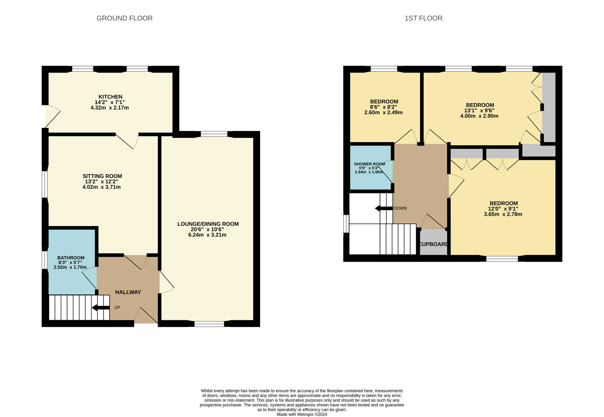 Floorplan of 3 bedroom End Terrace House for sale, Denhead, Kennoway, Leven, KY8