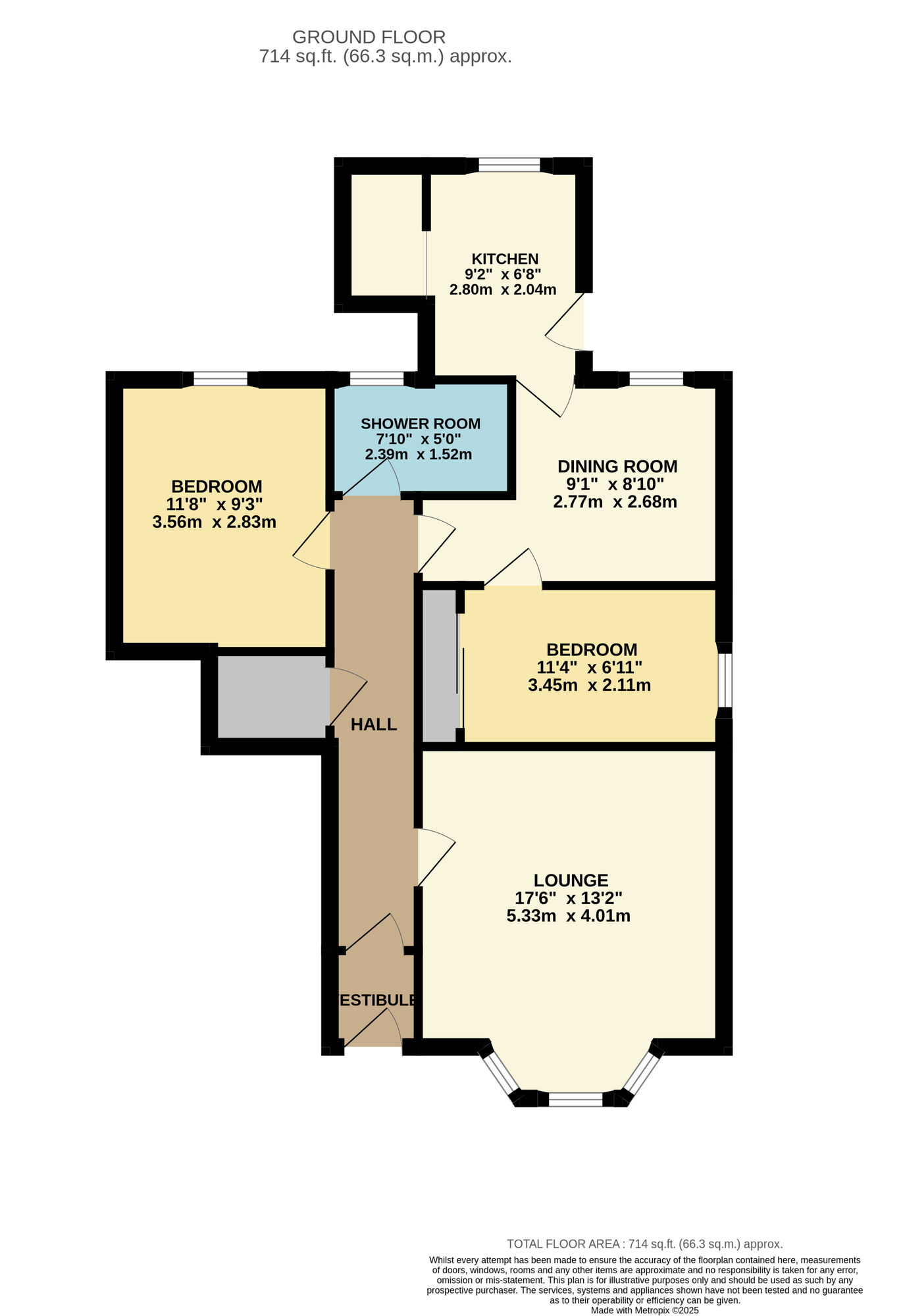 Floorplan of 2 bedroom  Flat for sale, Main Street, Upper Largo, Fife, KY8