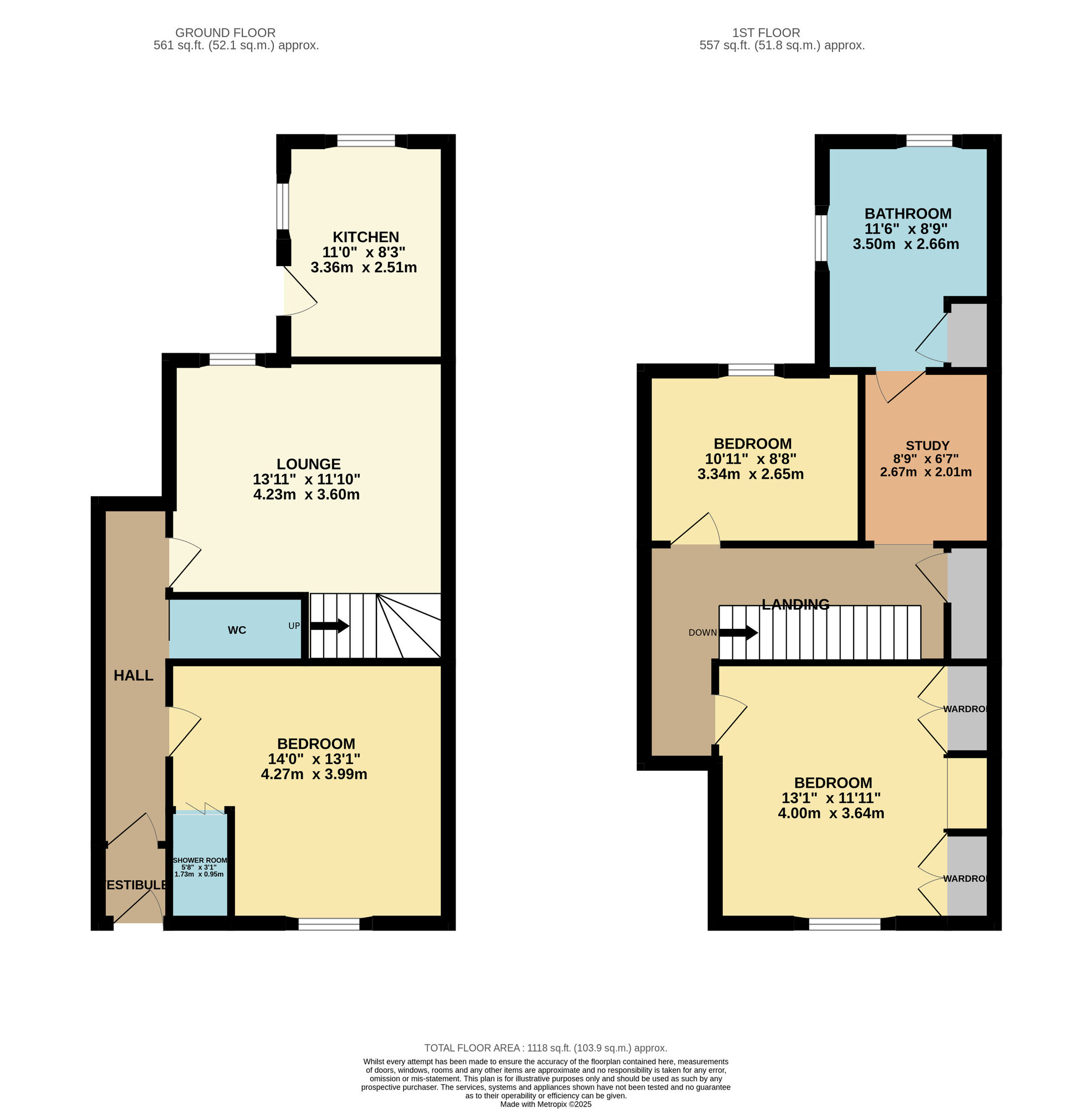 Floorplan of 3 bedroom Mid Terrace House for sale, Whyterose Terrace, Methil, Fife, KY8