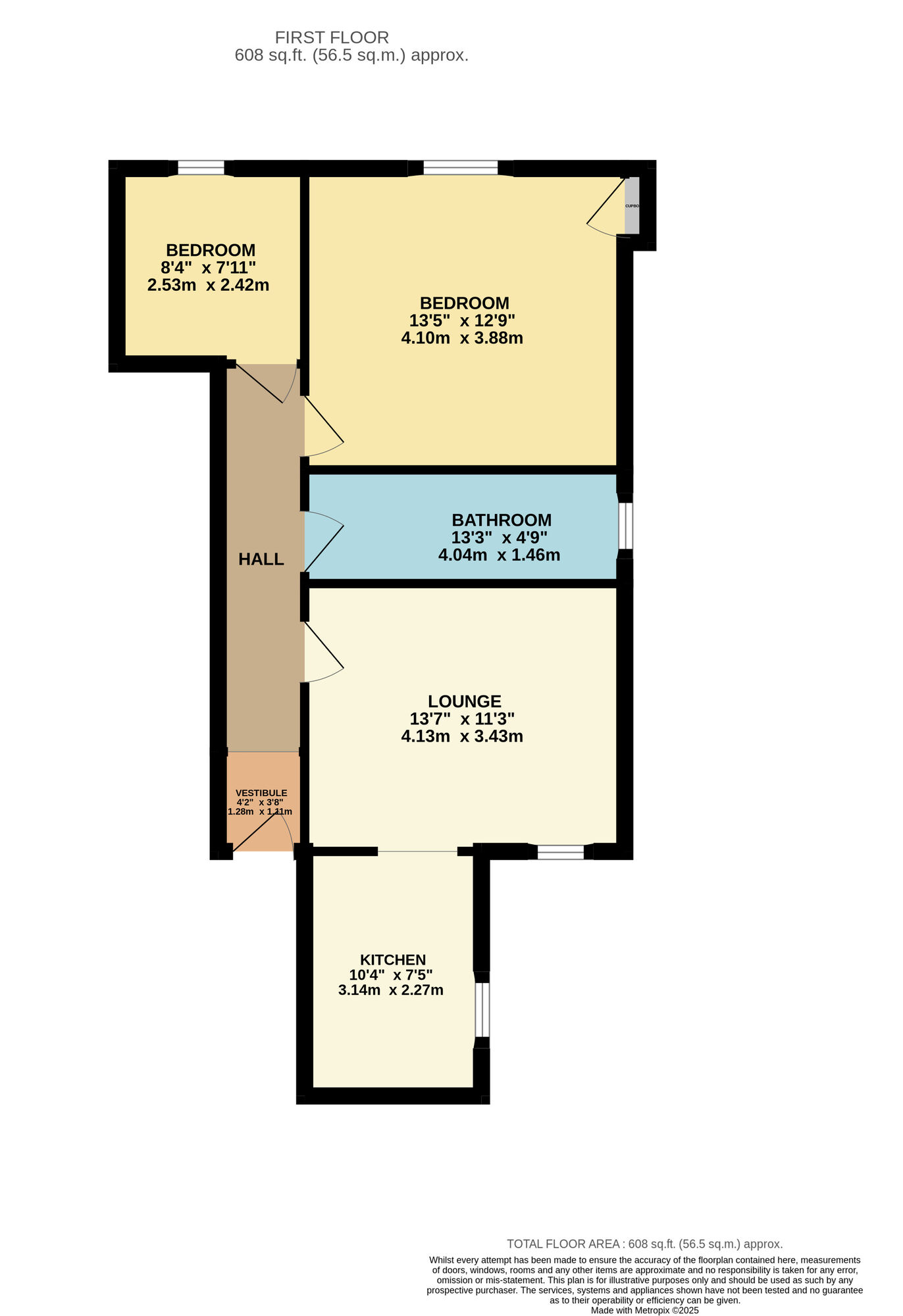 Floorplan of 2 bedroom  Flat for sale, Glebe Street, Leven, Fife, KY8