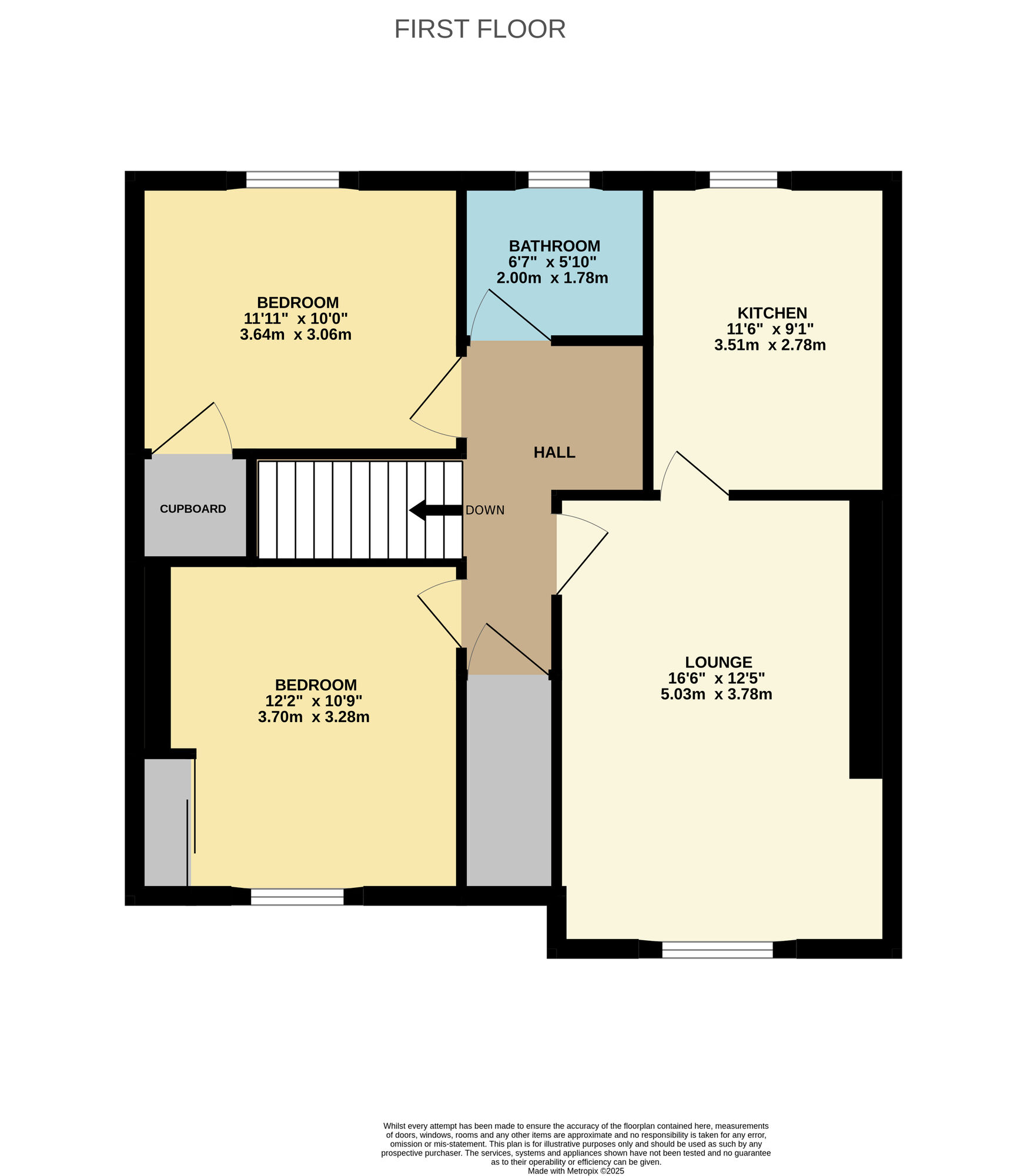 Floorplan of 2 bedroom  Flat for sale, Swallow Crescent, Buckhaven, Fife, KY8