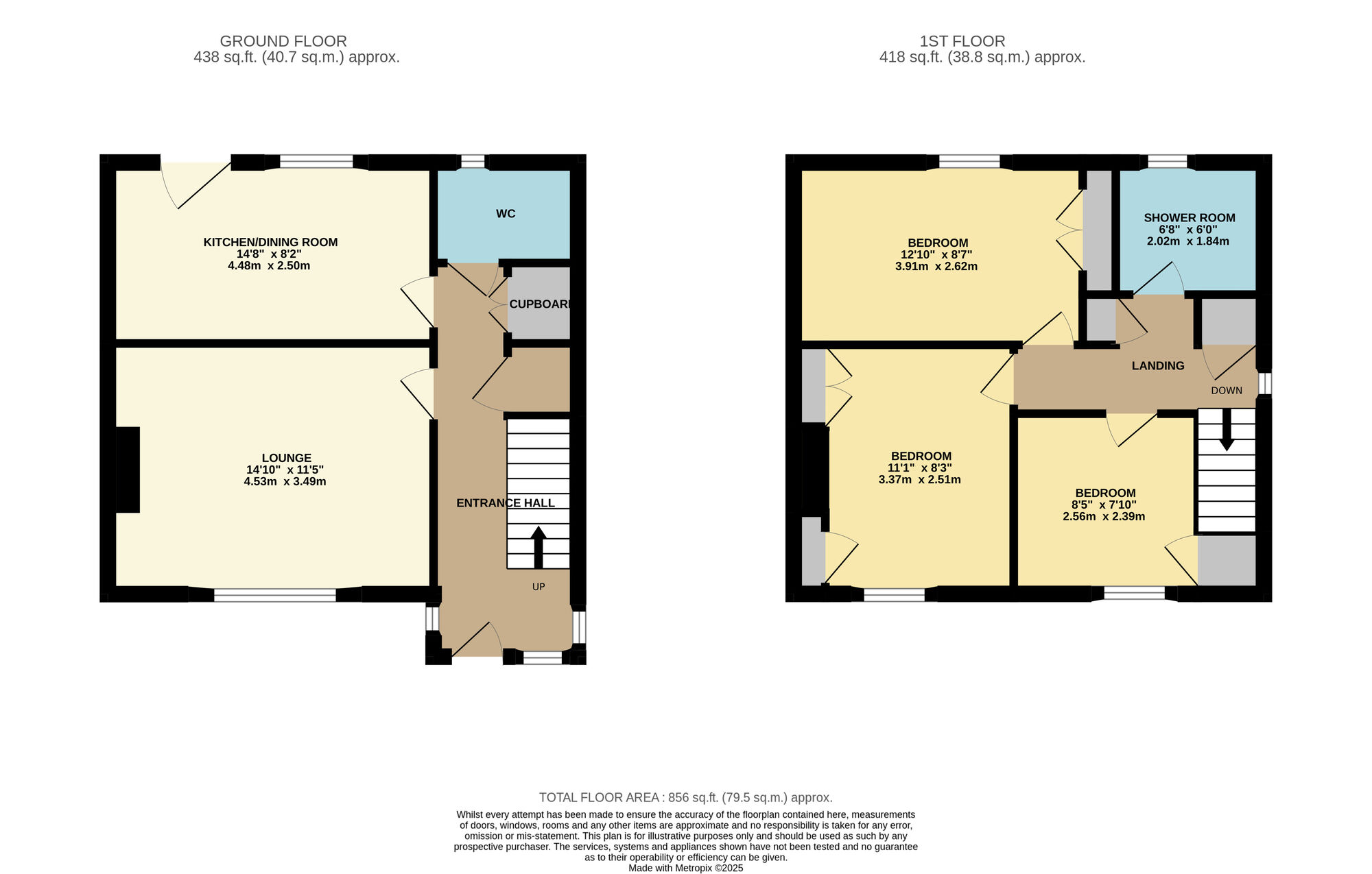 Floorplan of 3 bedroom Semi Detached House for sale, Wellshot Crescent, Kennoway, Fife, KY8