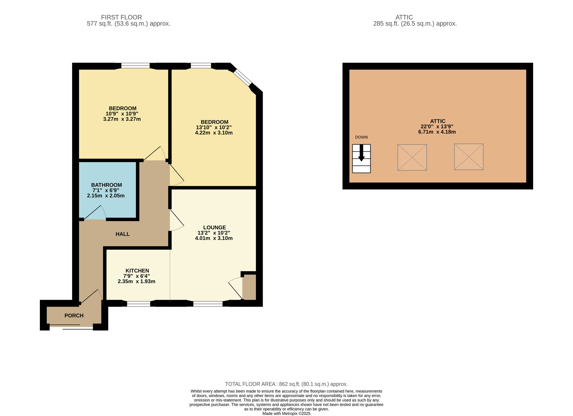 Floorplan of 2 bedroom  Flat for sale, Mill Wynd, Lundin Links, Fife, KY8