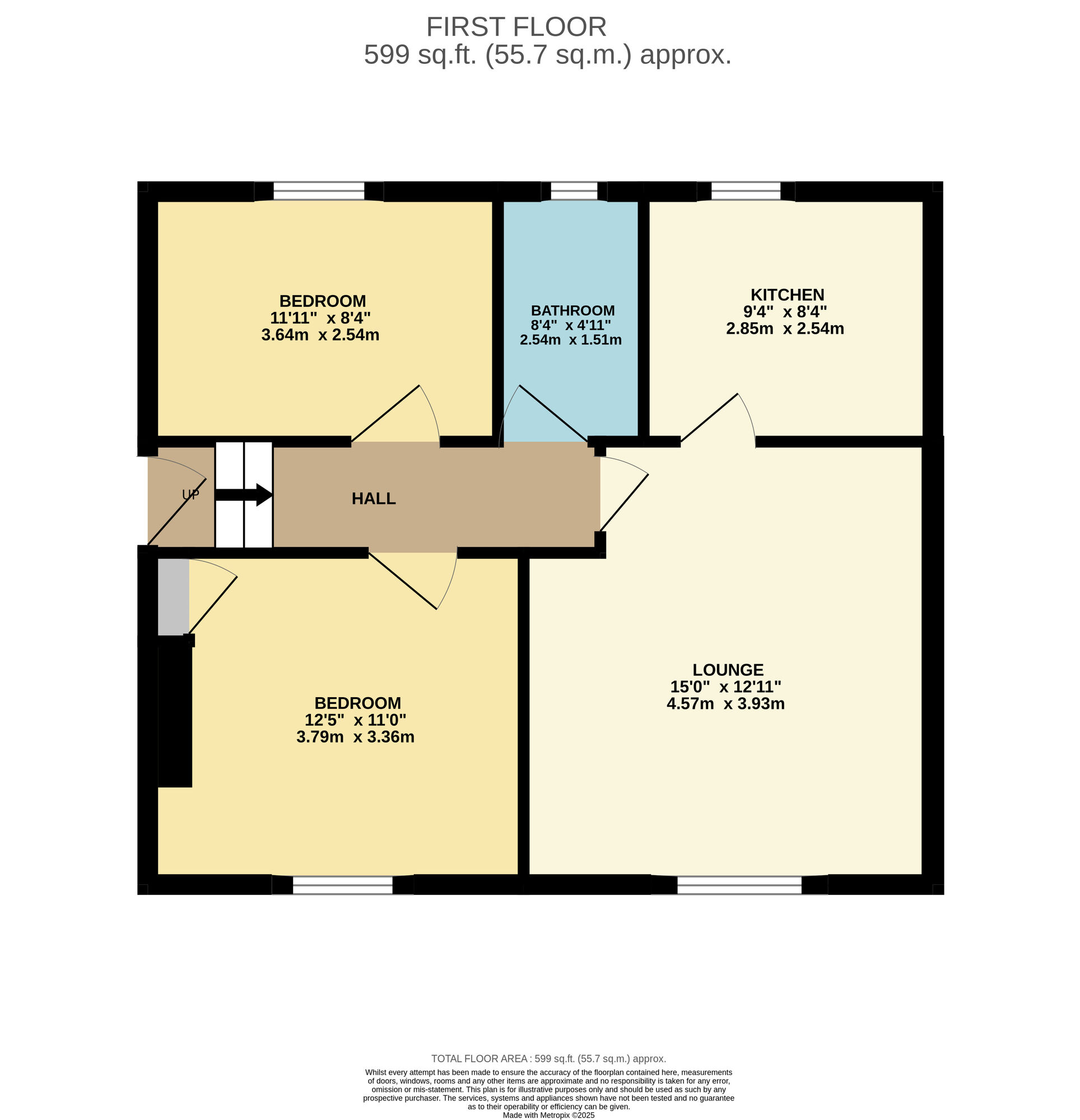 Floorplan of 2 bedroom  Flat for sale, Selkirk Street, Methil, Fife, KY8