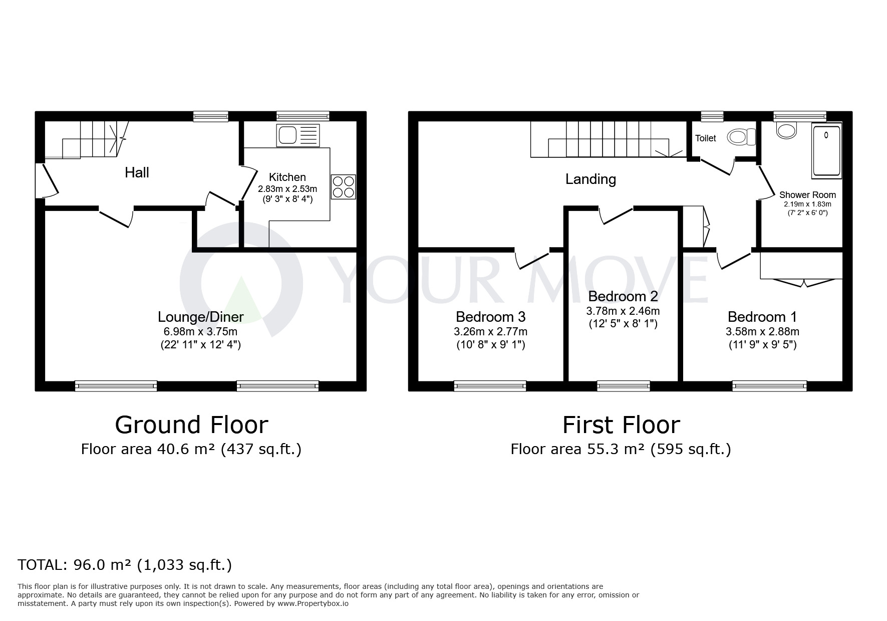 Floorplan of 3 bedroom  Flat for sale, Stamp End, Lincoln, Lincolnshire, LN2