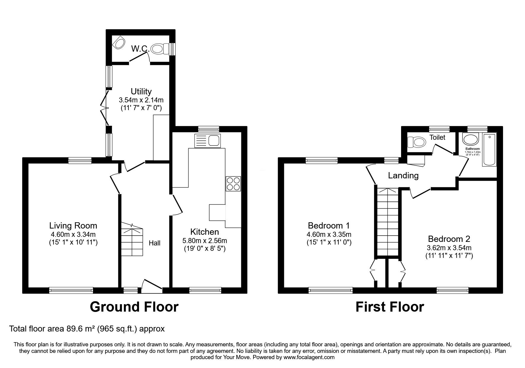 Floorplan of 2 bedroom Semi Detached House for sale, Akrotiri Square, Nocton, Lincolnshire, LN4