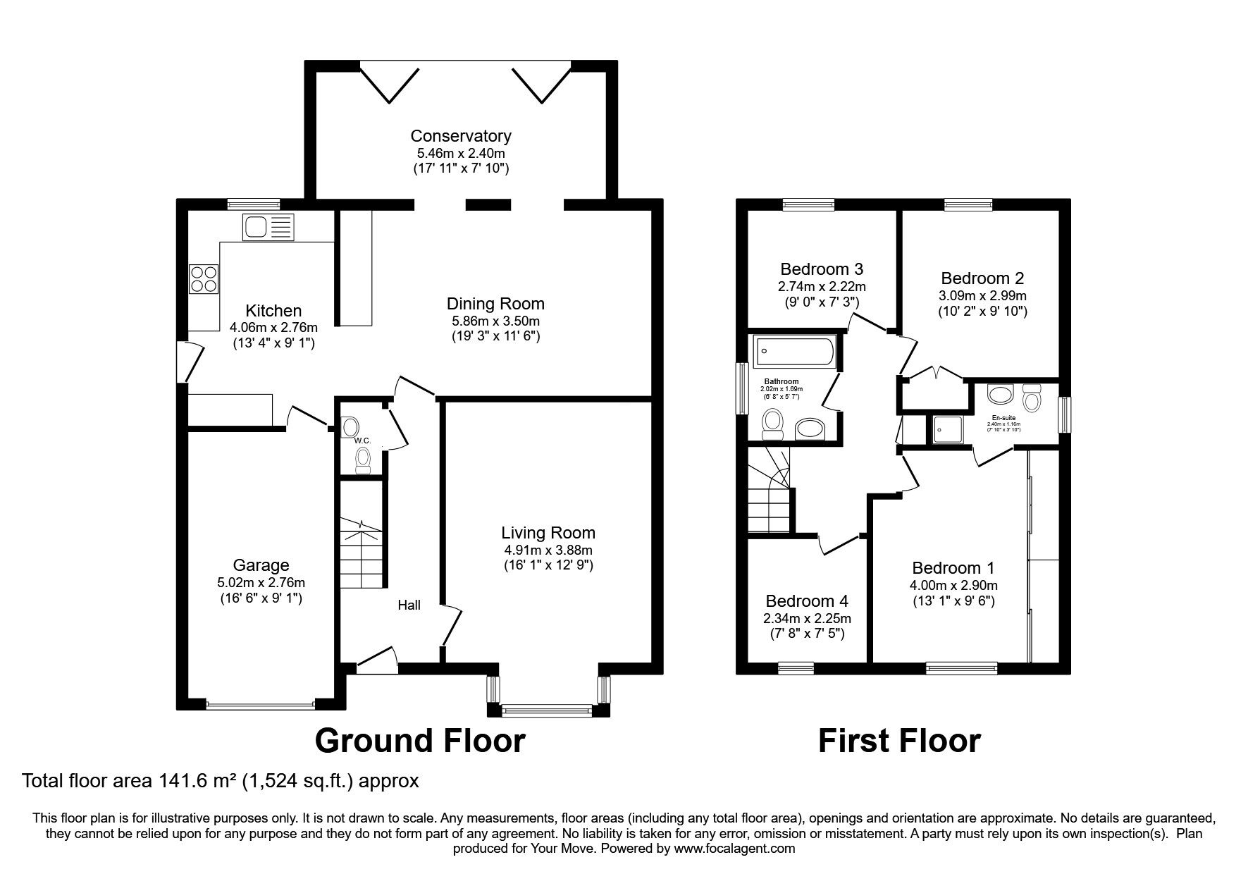 Floorplan of 4 bedroom Detached House for sale, Dunham Road, Newton-on-Trent, Lincolnshire, LN1