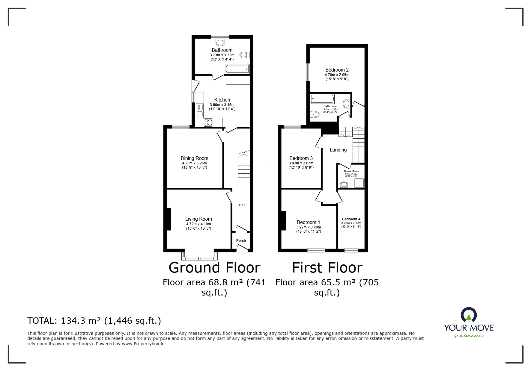 Floorplan of 4 bedroom Mid Terrace House for sale, Canwick Road, Lincoln, Lincolnshire, LN5