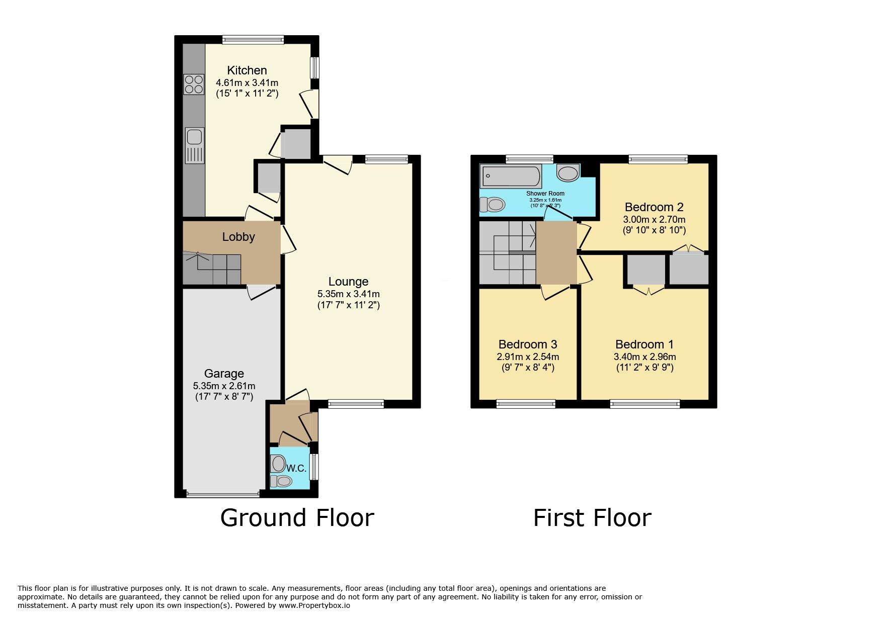 Floorplan of 3 bedroom End Terrace House for sale, Evenden Road, Meopham, Kent, DA13