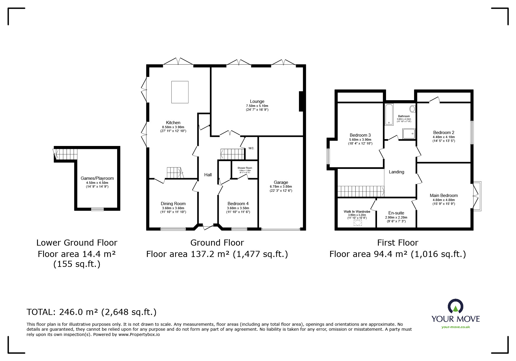 Floorplan of 5 bedroom Detached House for sale, Heath Road, Langley, Kent, ME17