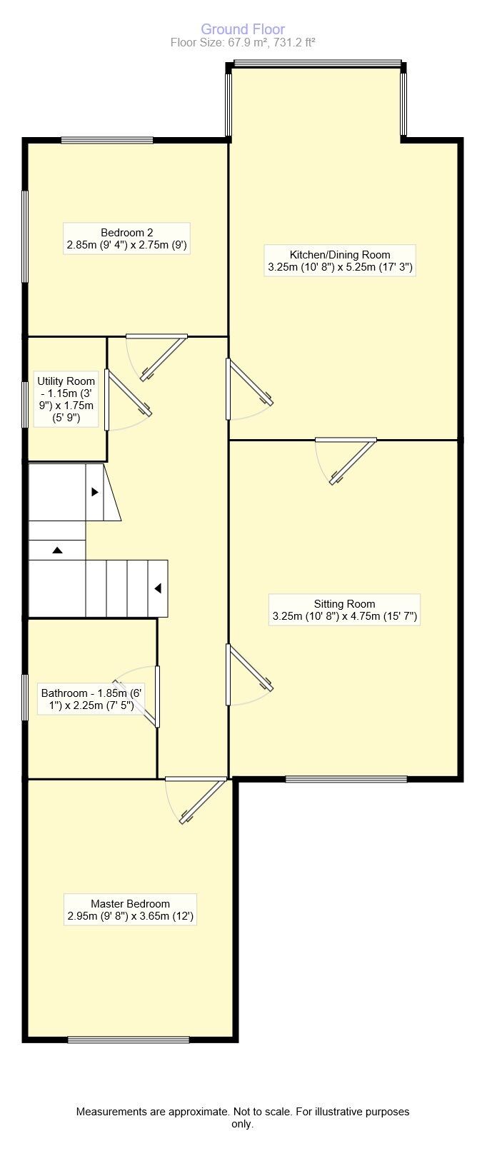 Floorplan of 2 bedroom  Flat for sale, Tonbridge Road, Maidstone, Kent, ME16