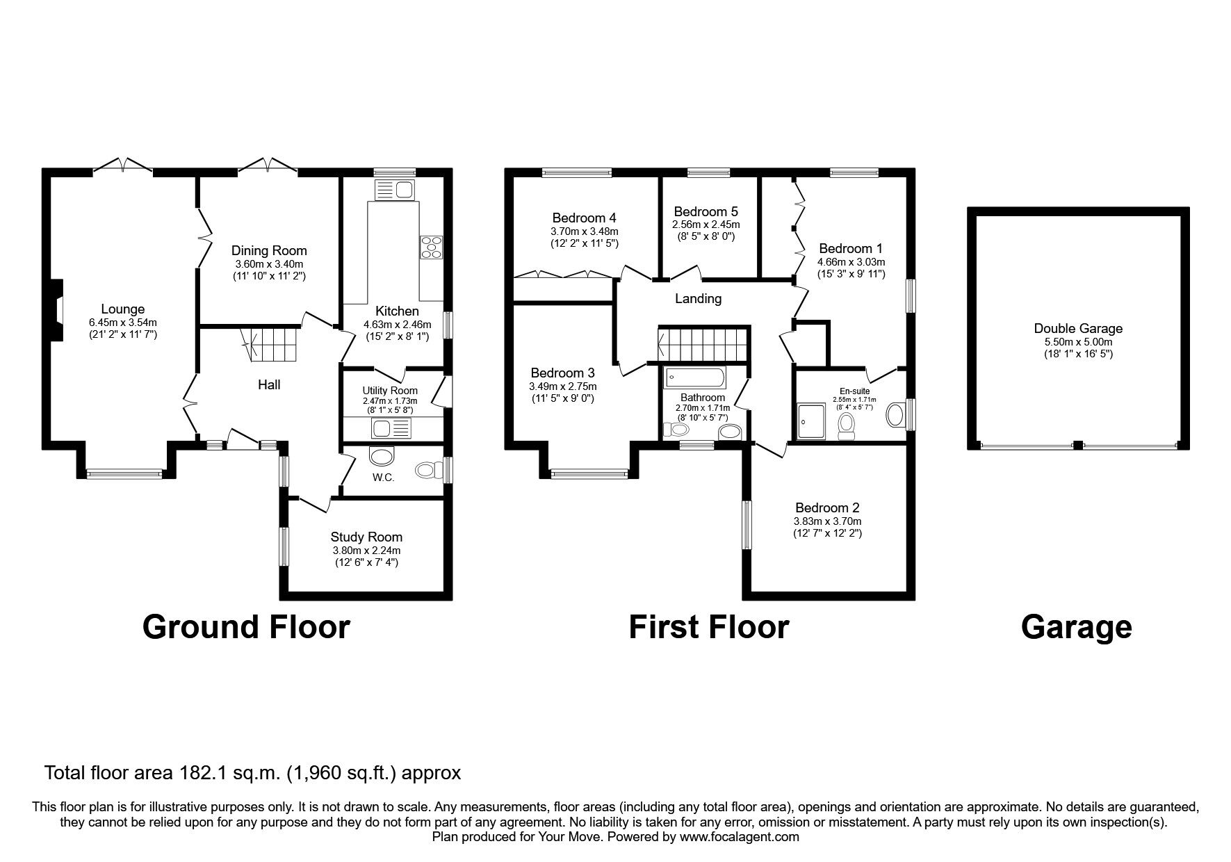 Floorplan of 5 bedroom Detached House for sale, Discovery Road, Bearsted, Kent, ME15