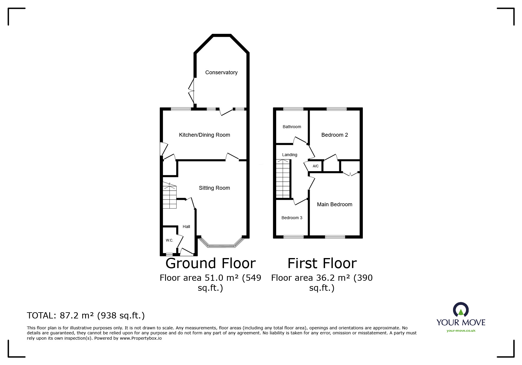 Floorplan of 3 bedroom Detached House for sale, Firmin Avenue, Boughton Monchelsea, Kent, ME17