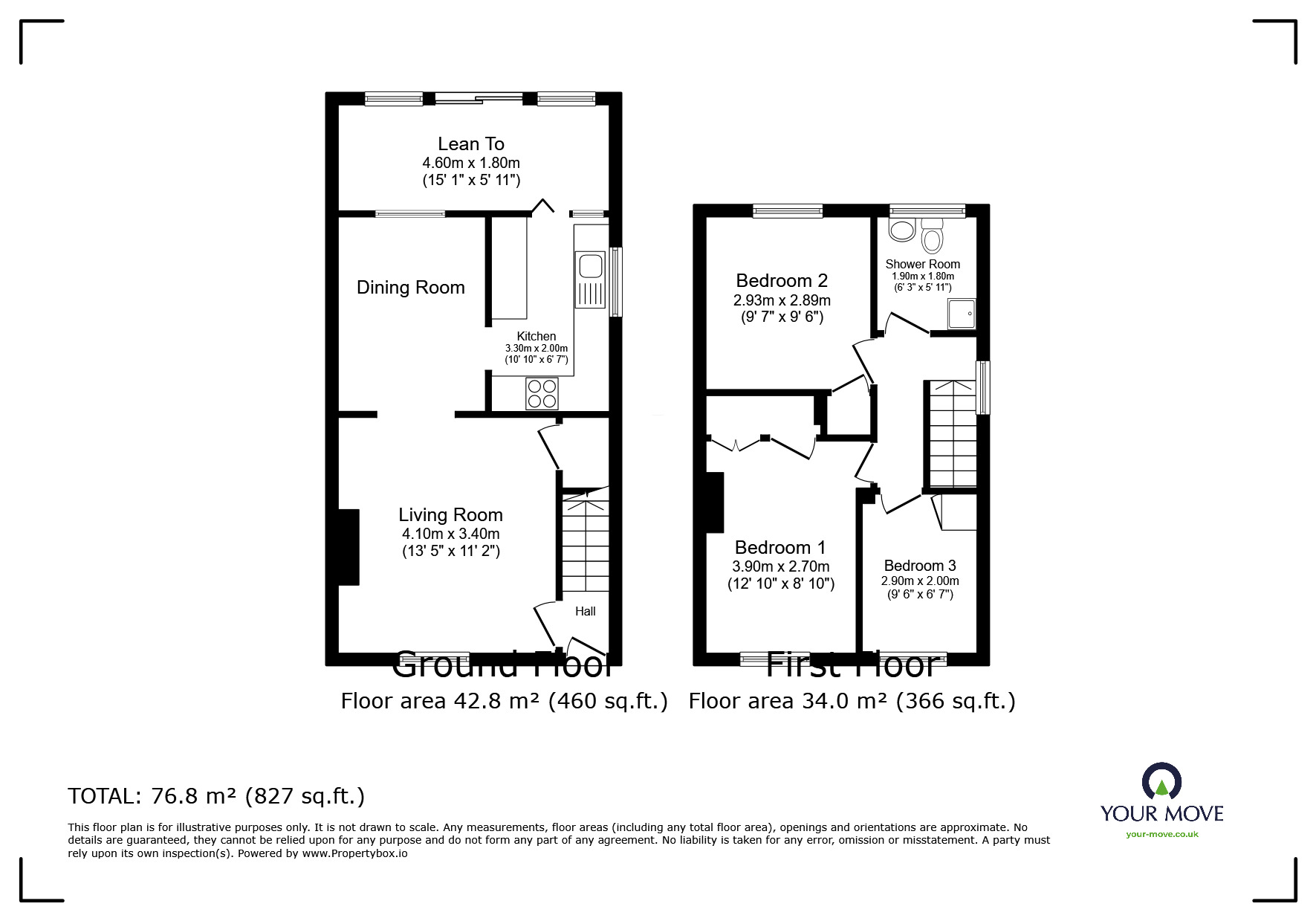 Floorplan of 3 bedroom Semi Detached House for sale, Forest Hill, Maidstone, Kent, ME15