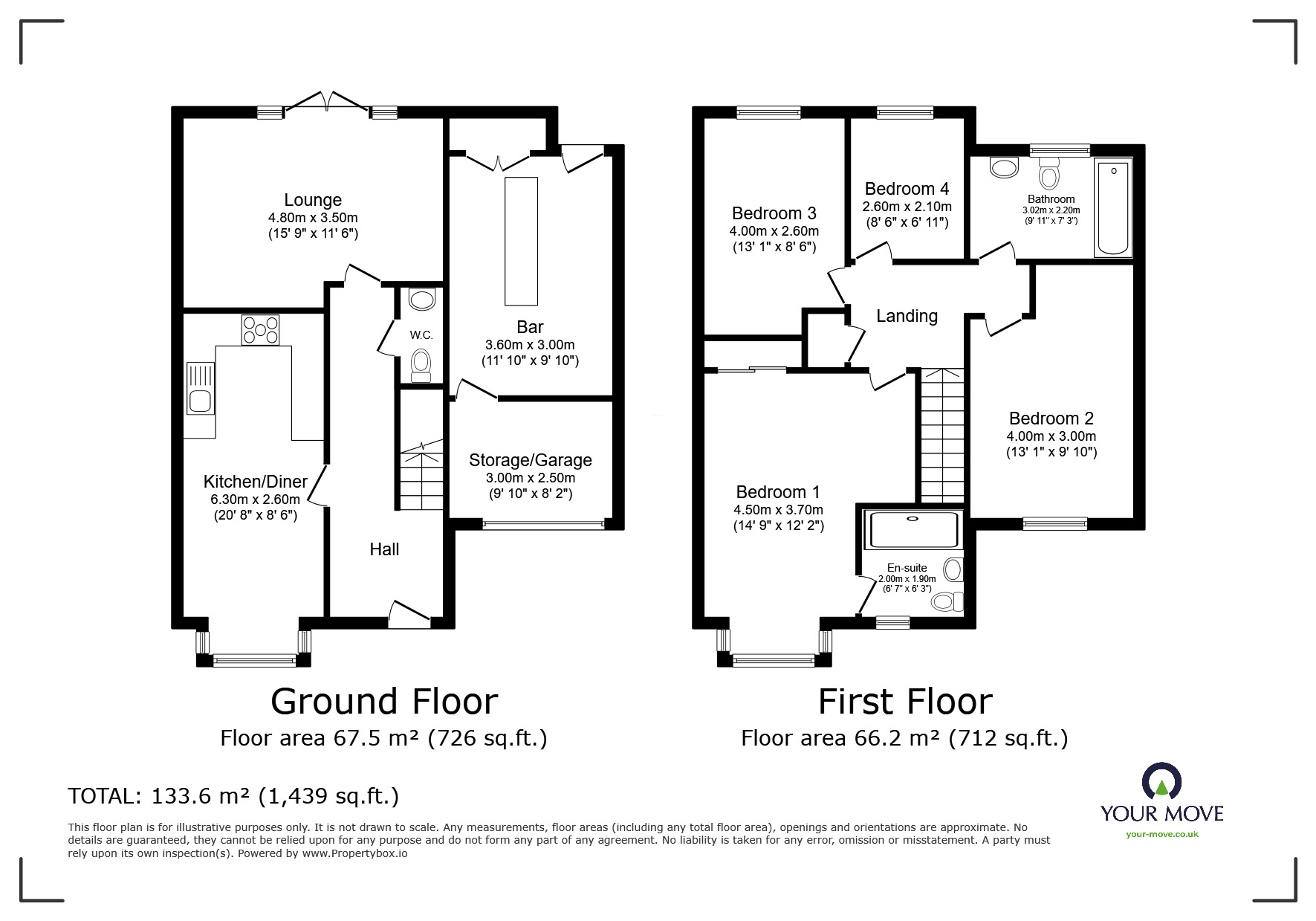 Floorplan of 4 bedroom Detached House for sale, Amisse Drive, Snodland, United Kingdom, me6