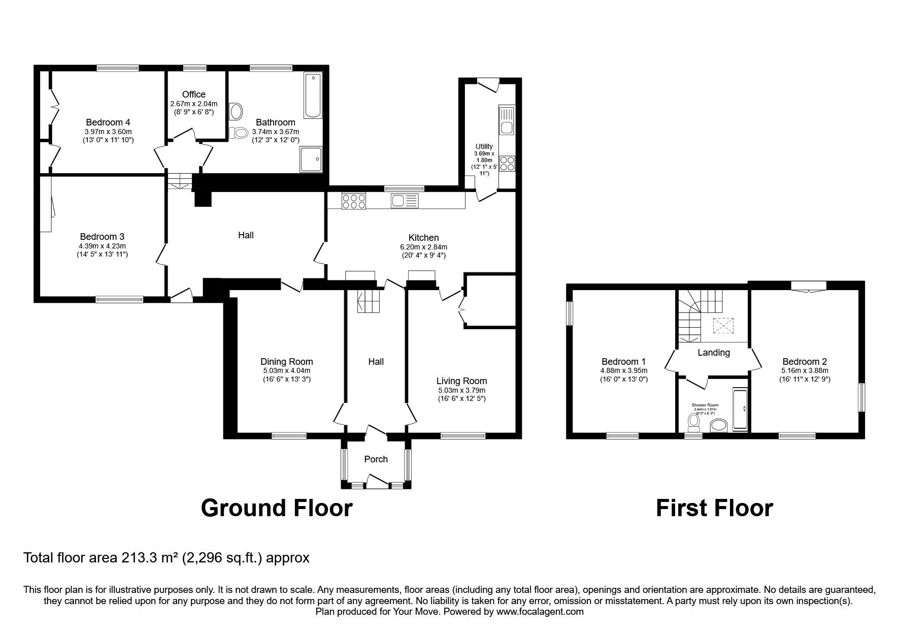 Floorplan of 4 bedroom Detached House for sale, Wellgreen, St. Cyrus, Aberdeenshire, DD10