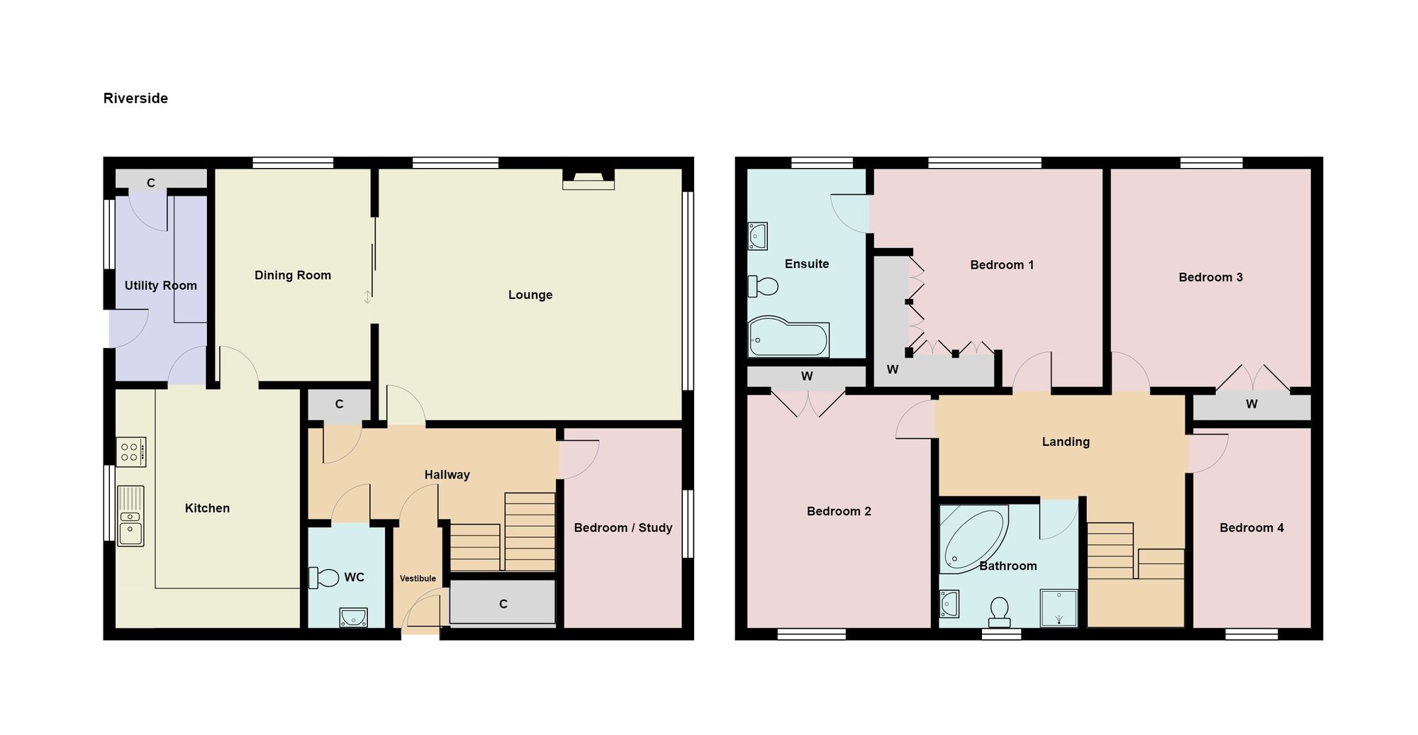 Floorplan of 5 bedroom Detached House for sale, Salmon Lane, Stonehaven, Aberdeenshire, AB39