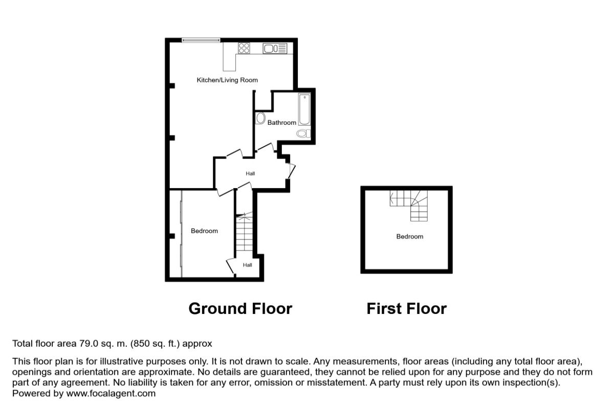 Floorplan of 2 bedroom  Flat to rent, Armada Way, Plymouth, PL1