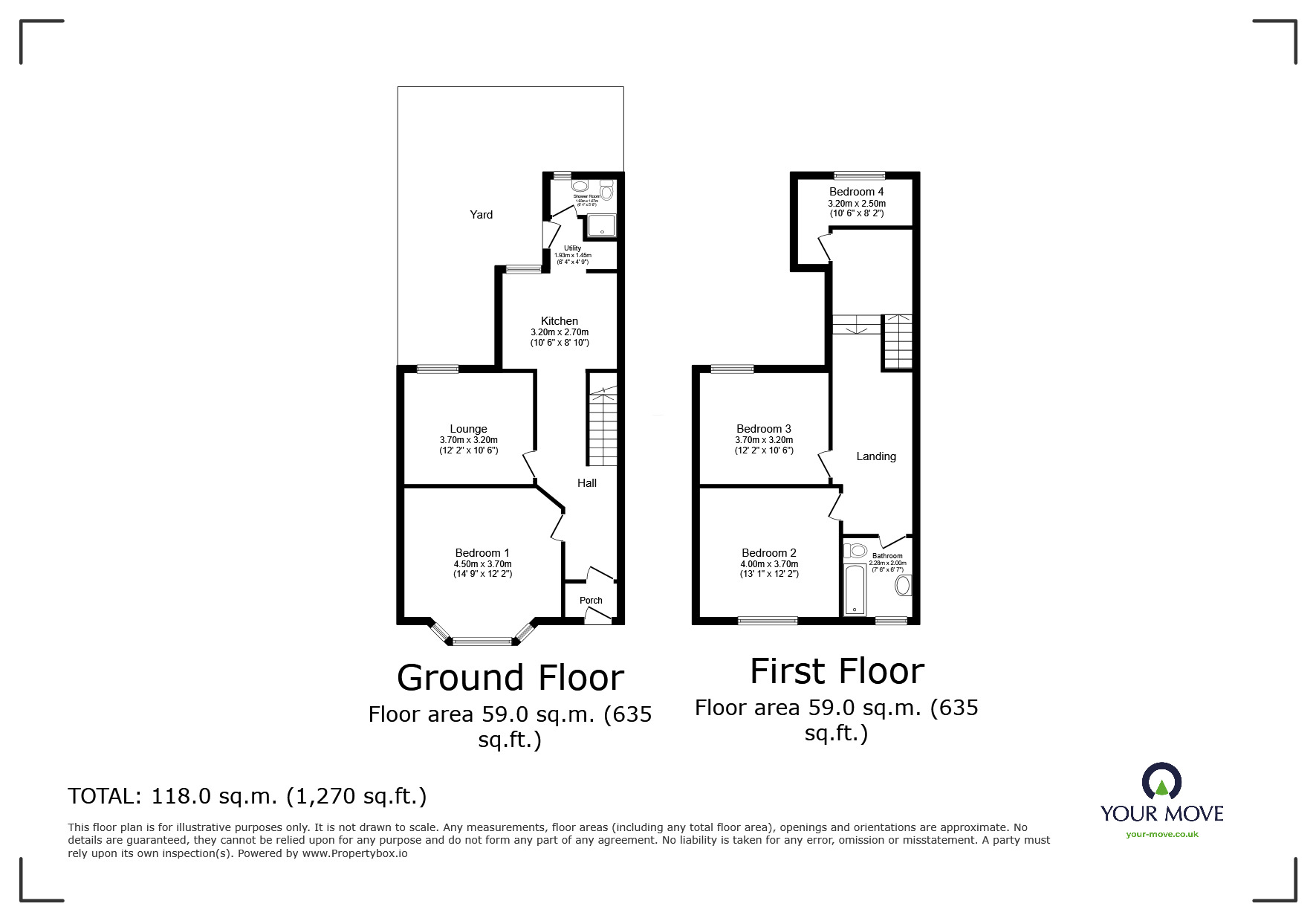 Floorplan of 3 bedroom Mid Terrace House for sale, Lipson Road, Plymouth, Devon, PL4