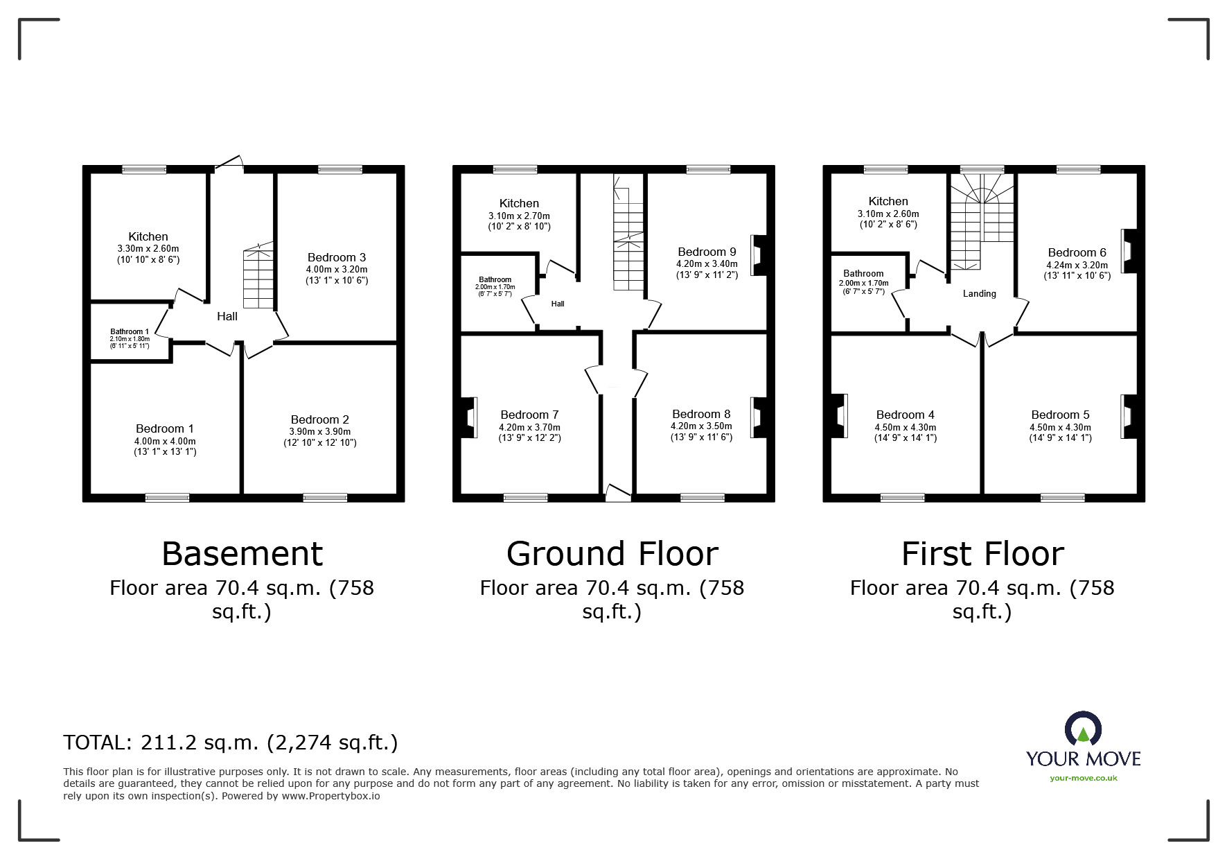 Floorplan of 9 bedroom Mid Terrace House for sale, Wilton Street, Plymouth, Devon, PL1