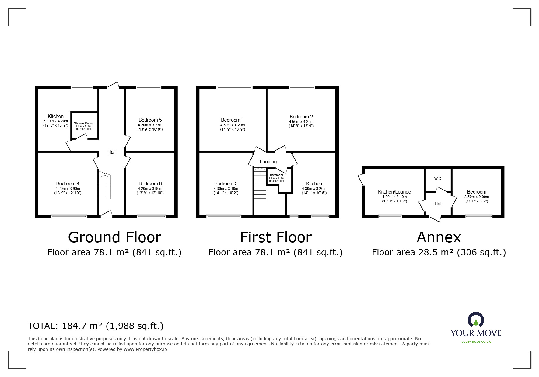 Floorplan of 7 bedroom Mid Terrace House for sale, Wilton Street, Plymouth, Devon, PL1