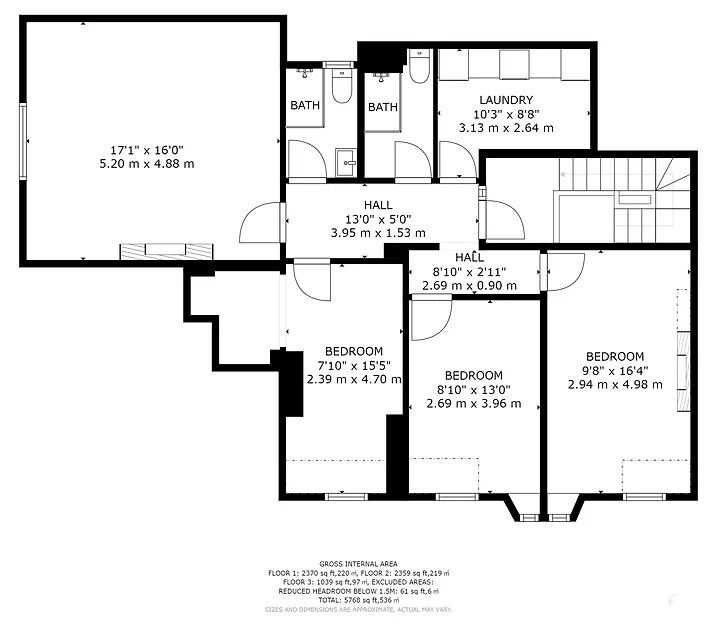 Floorplan of 1 bedroom  Room to rent, Whitefield Terrace, Greenbank Road, Devon, PL4