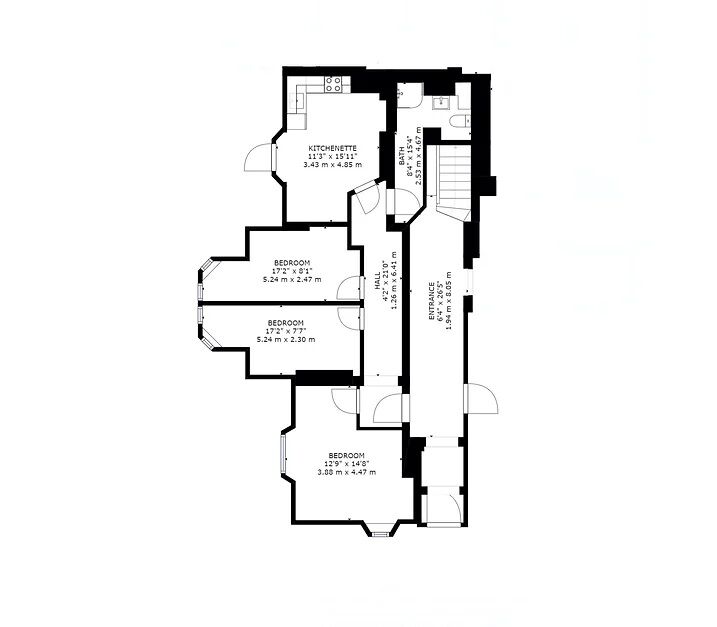 Floorplan of 3 bedroom  Room to rent, Whitefield Terrace, Greenbank Road, Devon, PL4