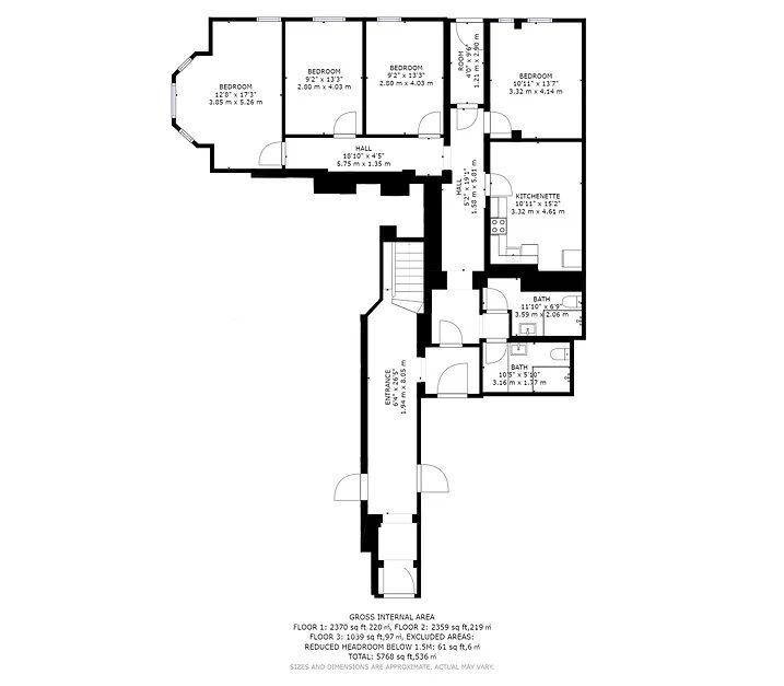 Floorplan of 4 bedroom  Room to rent, Whitefield Terrace, Greenbank Road, Devon, PL4