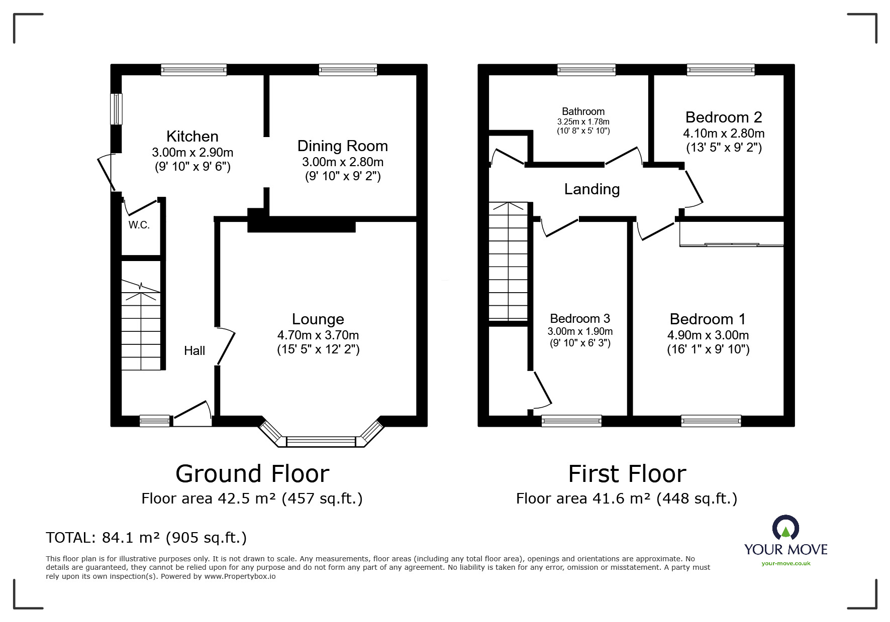 Floorplan of 3 bedroom Semi Detached House for sale, Budshead Road, Plymouth, Devon, PL5