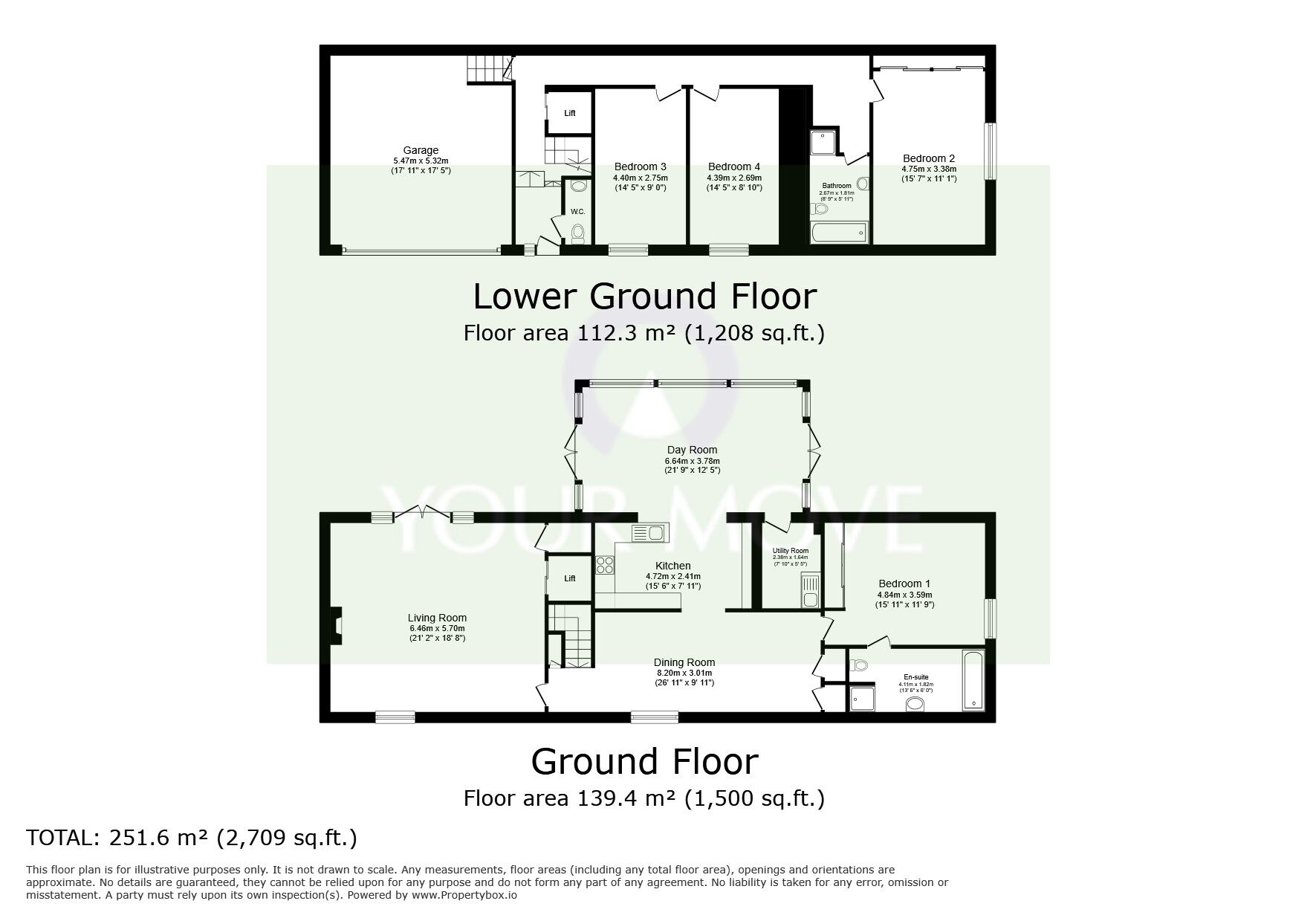 Floorplan of 4 bedroom Mid Terrace House for sale, Bulleigh Barton Court, Ipplepen, Devon, TQ12