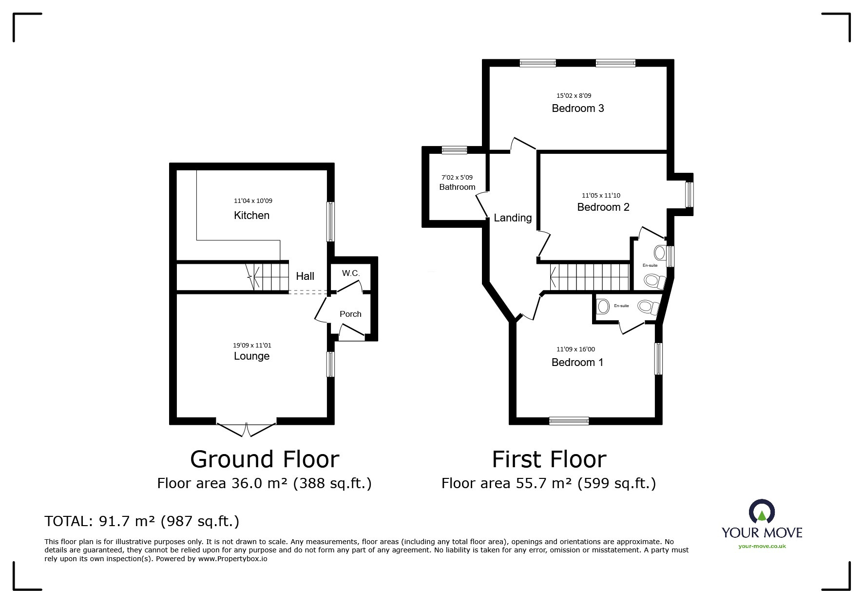 Floorplan of 3 bedroom  House for sale, Keyberry Road, Newton Abbot, Devon, TQ12