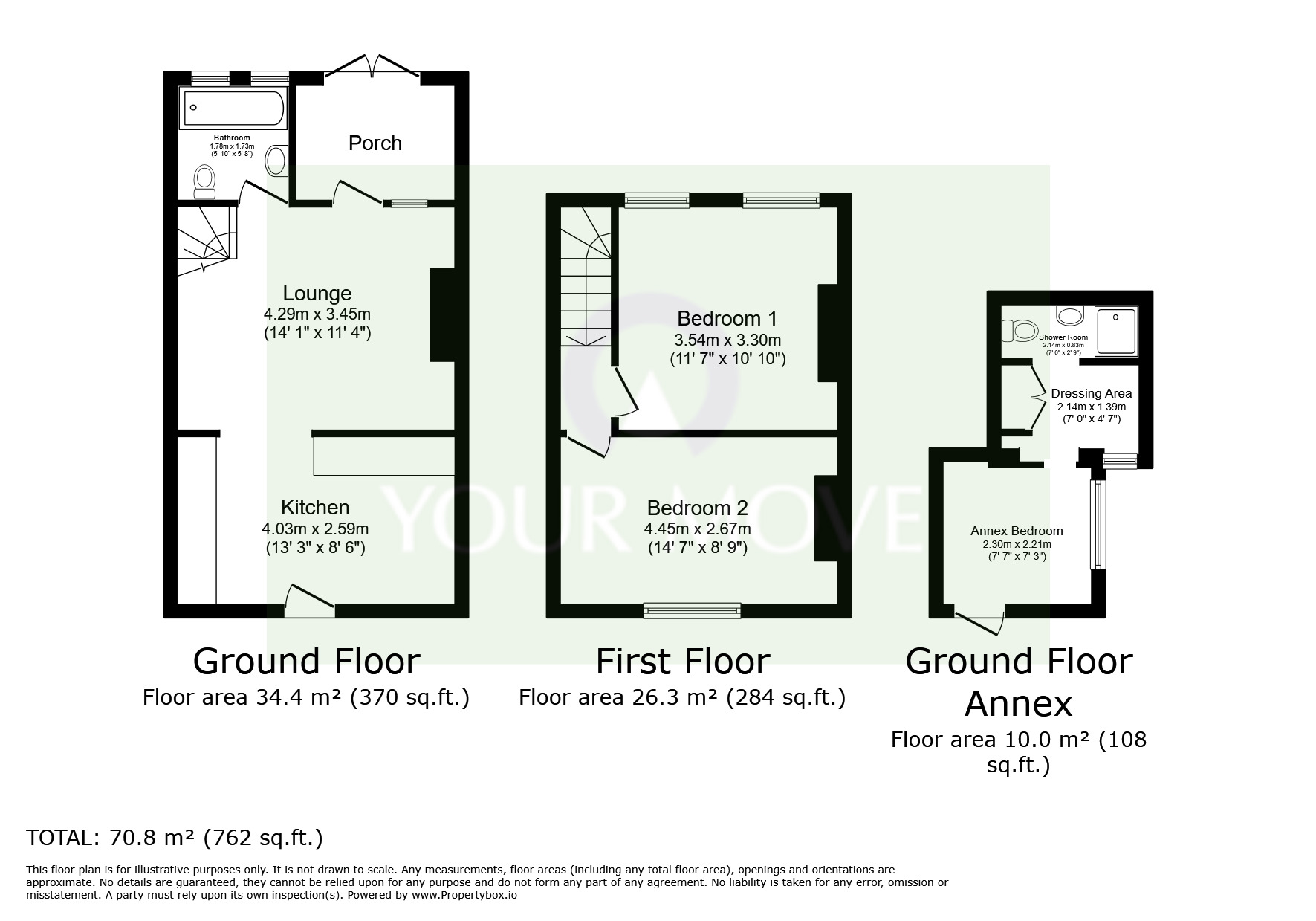 Floorplan of 2 bedroom Mid Terrace House for sale, Daddyhole Plain, Torquay, Devon, TQ1