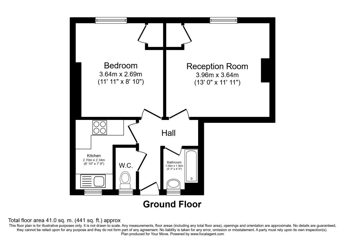 Floorplan of 1 bedroom  Flat for sale, Deptford Church Street, London, SE8