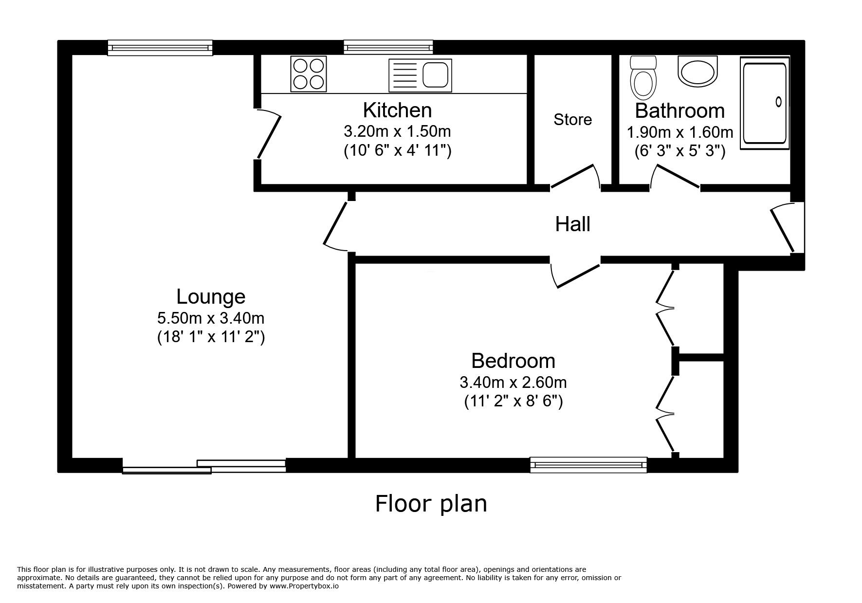 Floorplan of 1 bedroom  Flat for sale, Briant Street, London, SE14